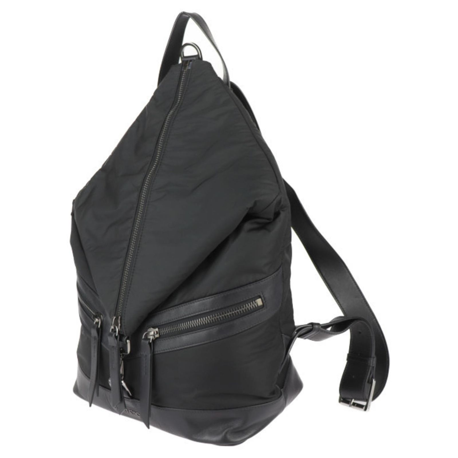 Jimmy Choo Fitzroy Backpack Black Leather Nylon ref.JC1725378 
