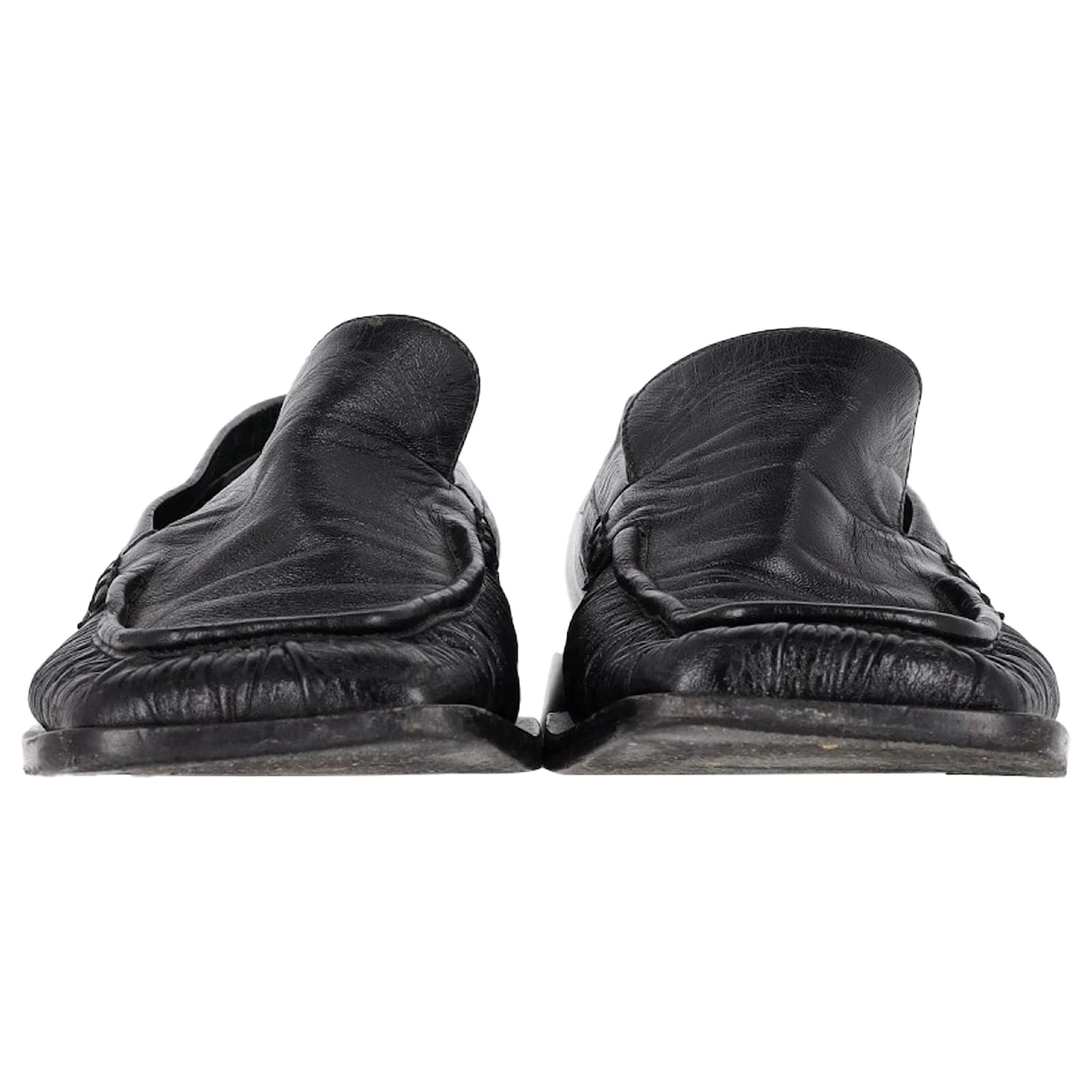 Jil Sander Nikky Square-Toe Loafers in Black Leather ref.JC1726024