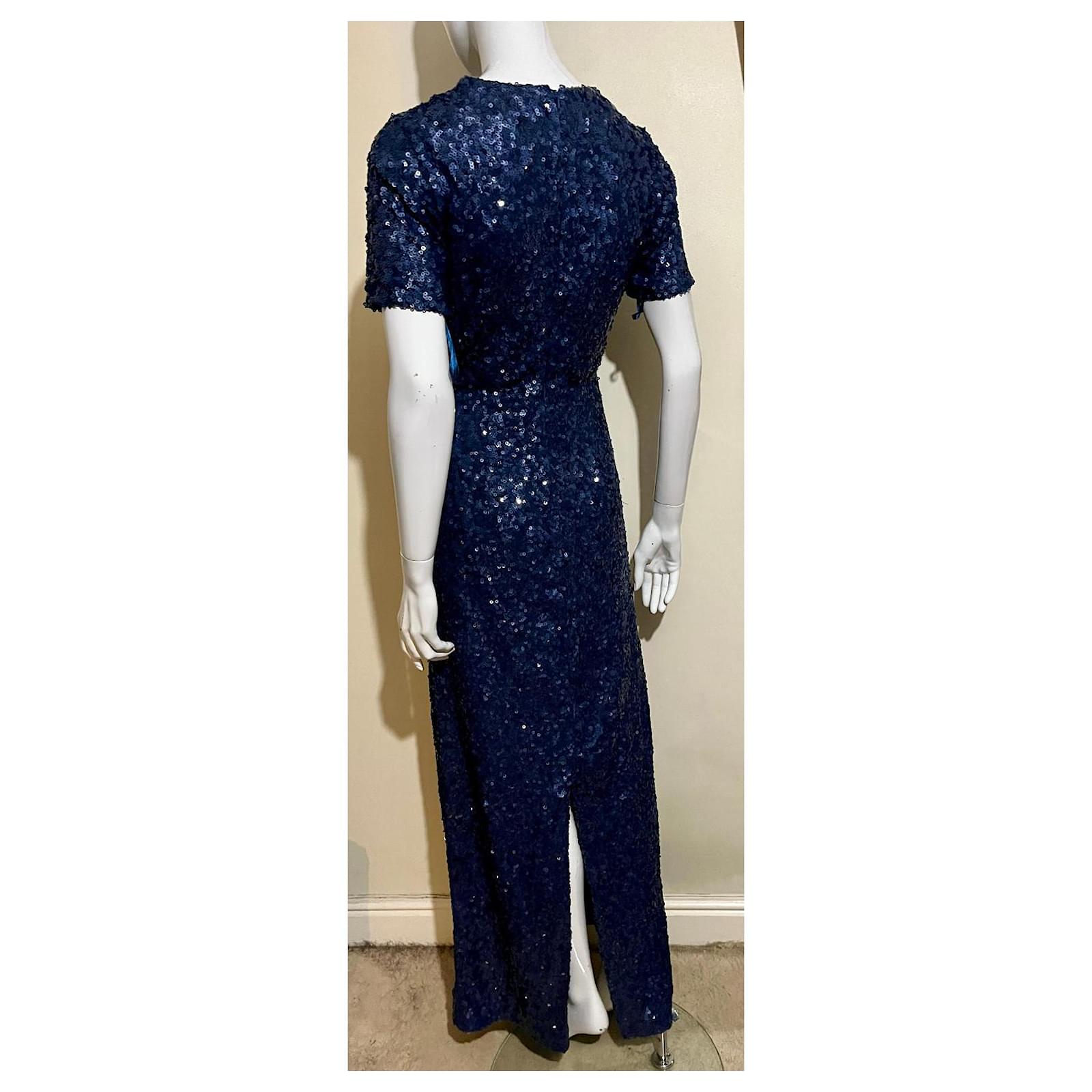 Blue Jenny Packham Jumpsuit Jenny Packham Boogie Sequin