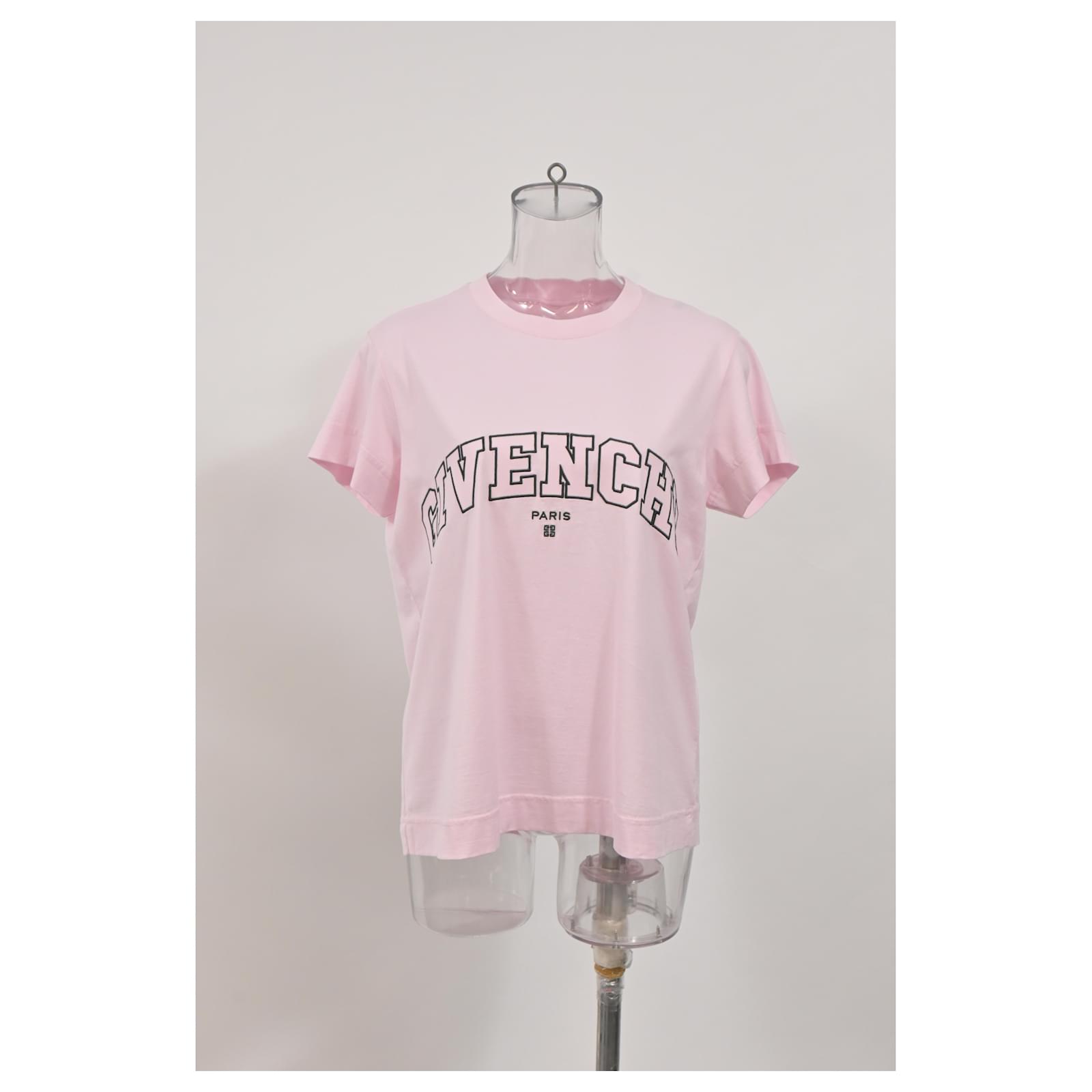 Givenchy Logo Print T-shirt in Pink Cotton ref.1726822