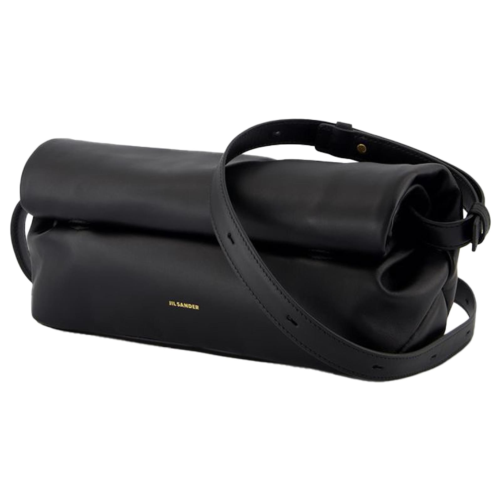 ■Jil Sander■ Small Roll-up Crossbody Bag Chocolate Plum J0 Rollup Small Woman | Jil Sander Official Online Store