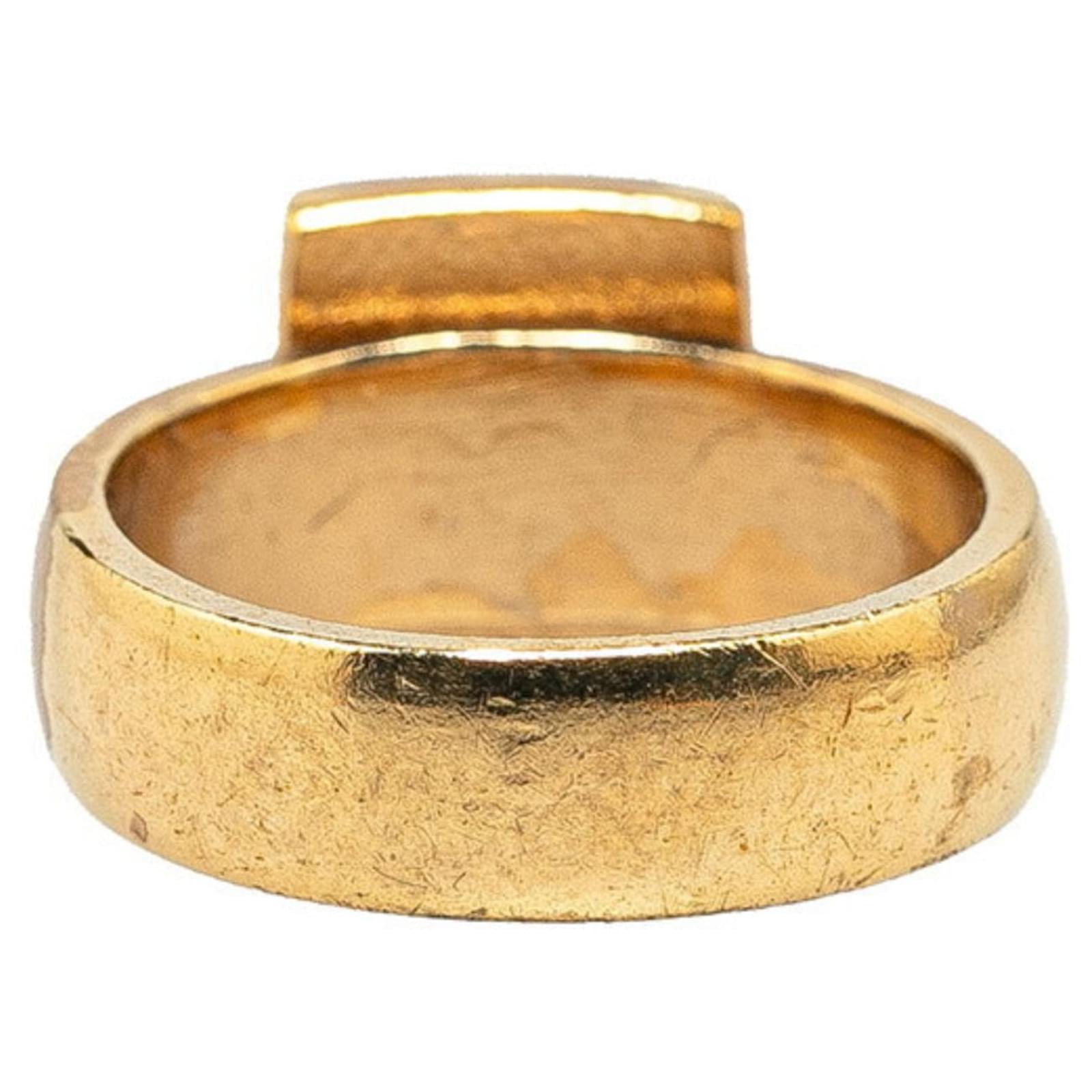 CHANEL Ring plastic gold COCO Mark – Japan second hand