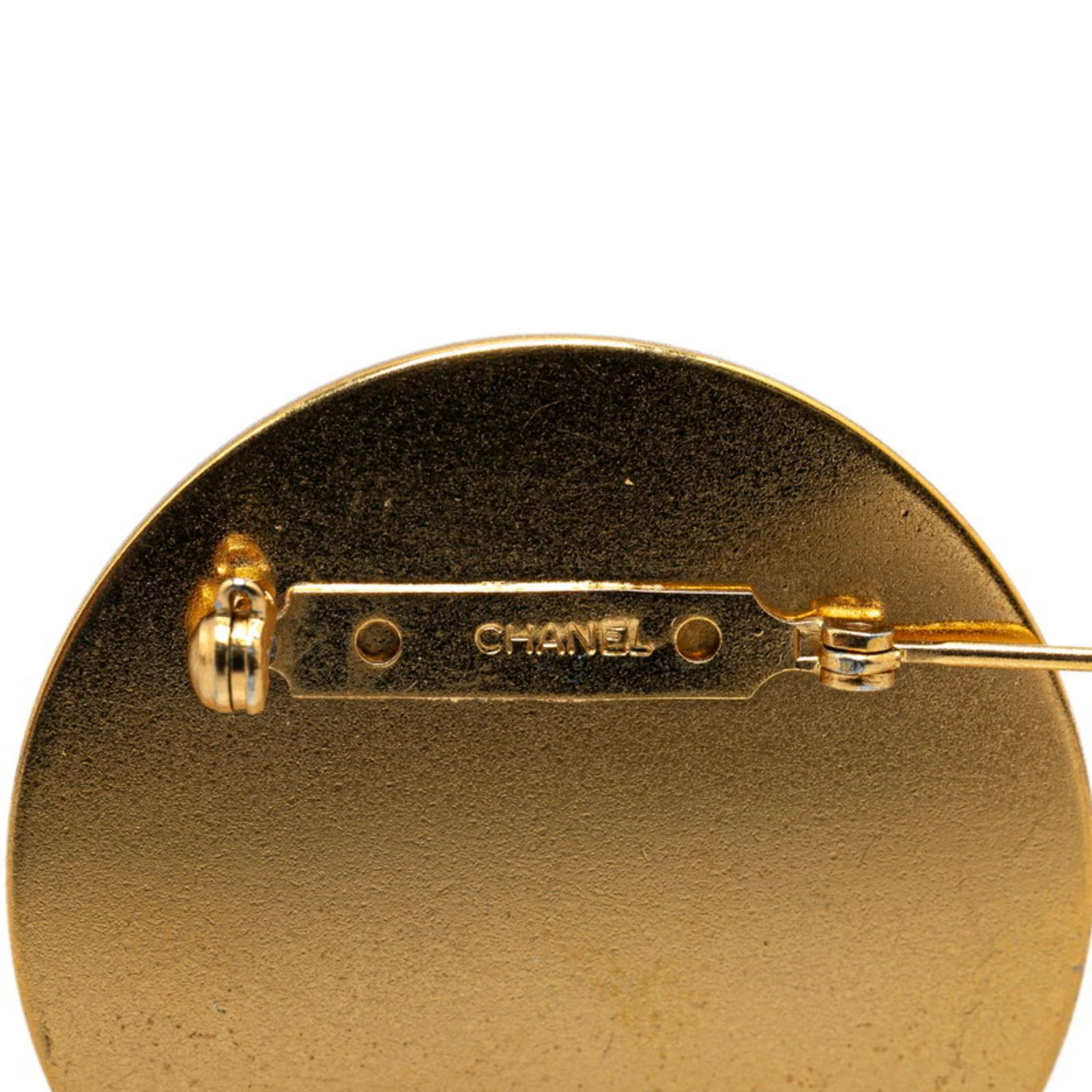 Chanel Cambon Coco Mark Brooch Red Golden ref.1727481 - Joli Closet