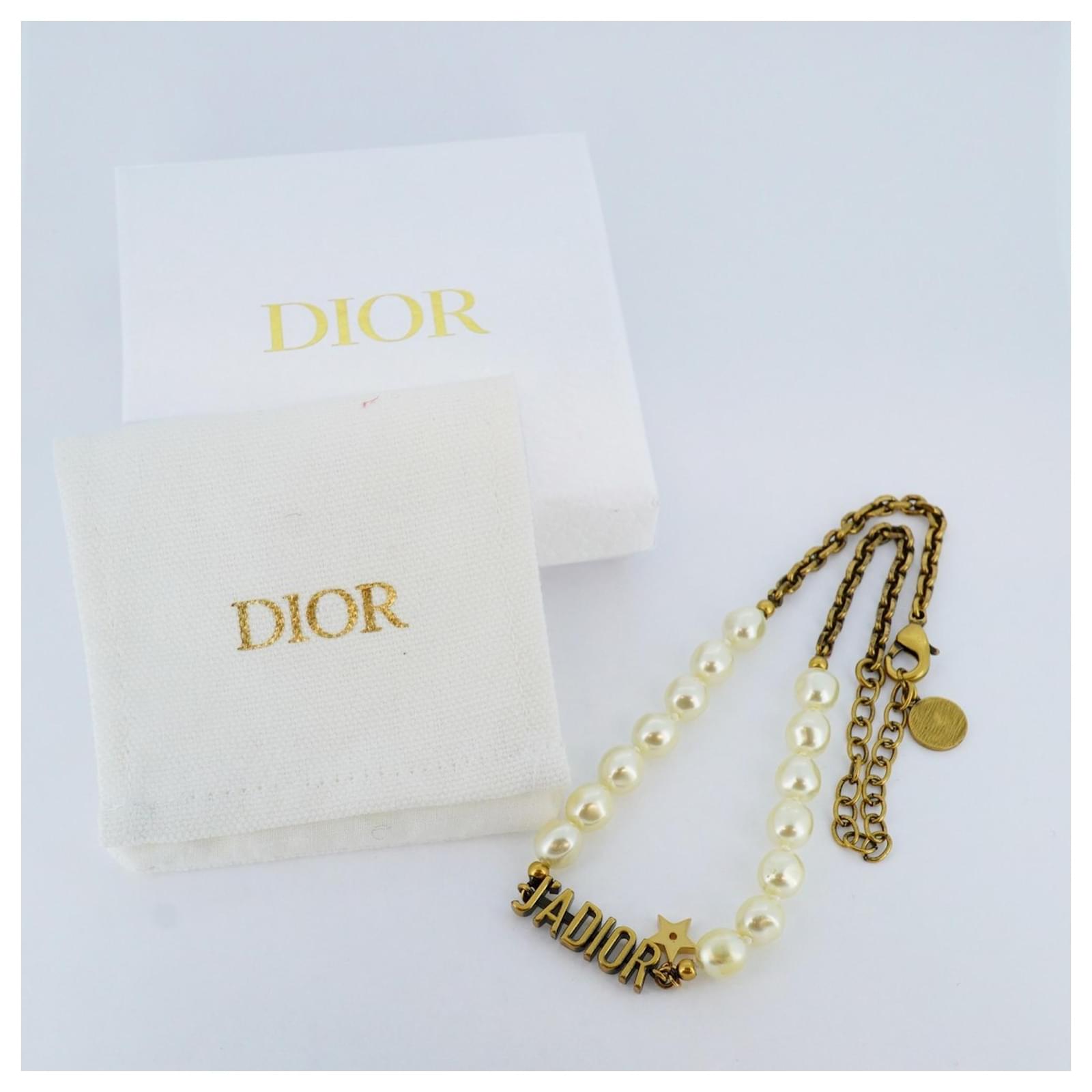 Dior Pearl Necklace Dupe Christian Dior J'adior Fake Pearl Gold