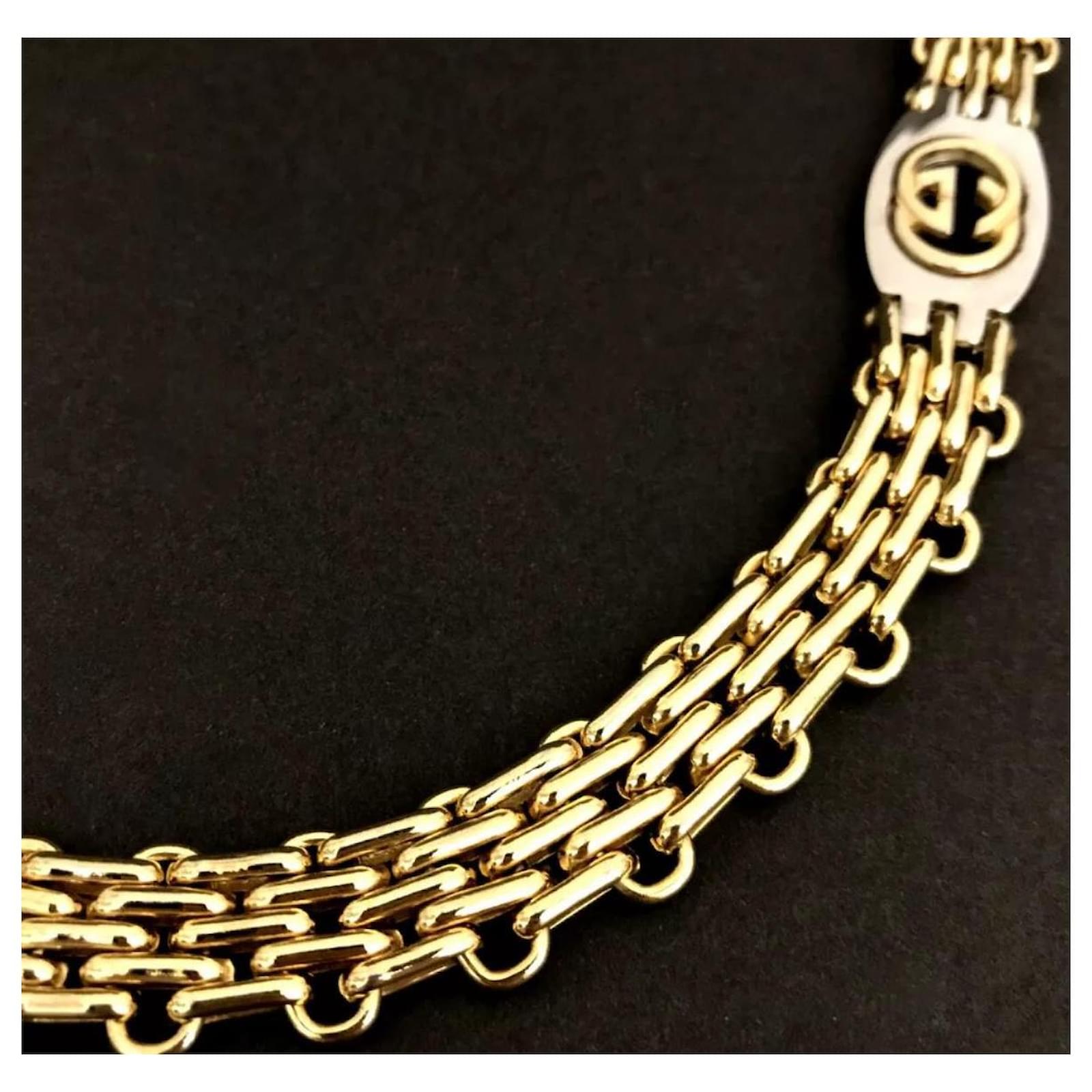 小物 Gucci Interlocking G Gold Chain Belt Chain belt with Interlocking G charm in gold-toned metal