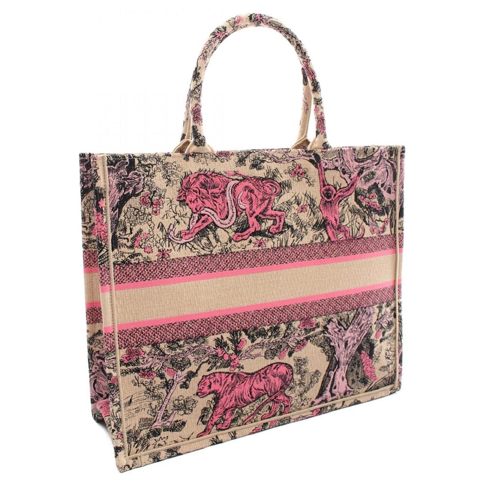 Dior ディオール Dioriviera Dior Book Tote バッグ ピンク Dioriviera Mini Dior Book Tote White and Yarrow Pink Toile