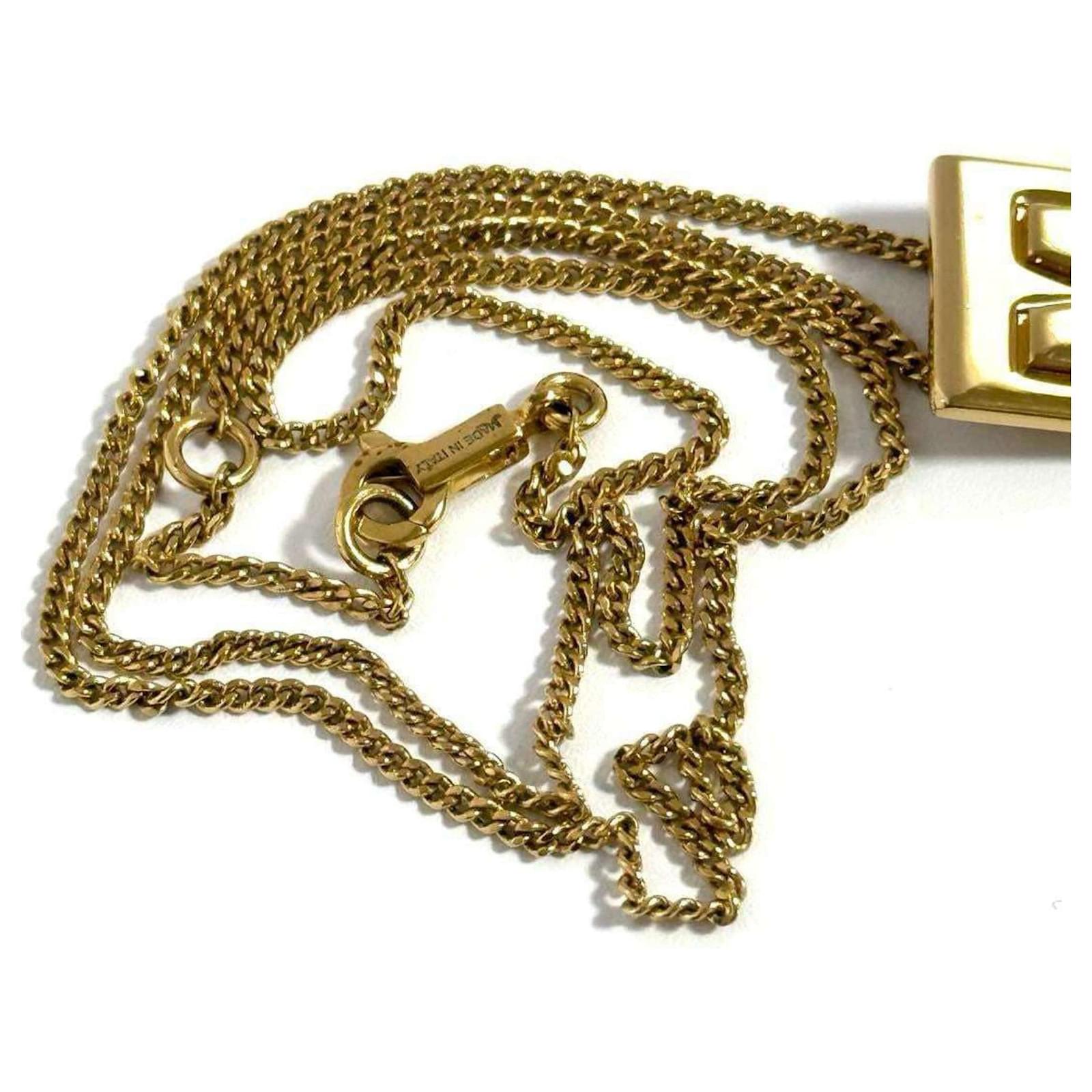 CELINE☆【完売間近】ALPHABET NECKLACE ネックレス ランウェイ登場モデル◇Alphabet ペンダント トップ◇CELINE