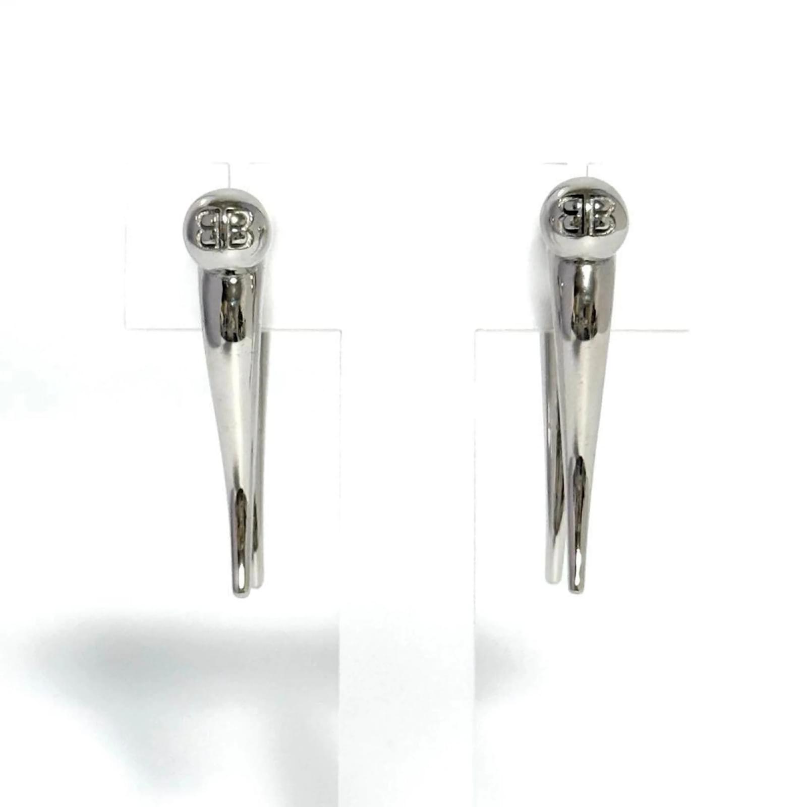 Balenciaga Men's and Women's Force Double Horn Earrings