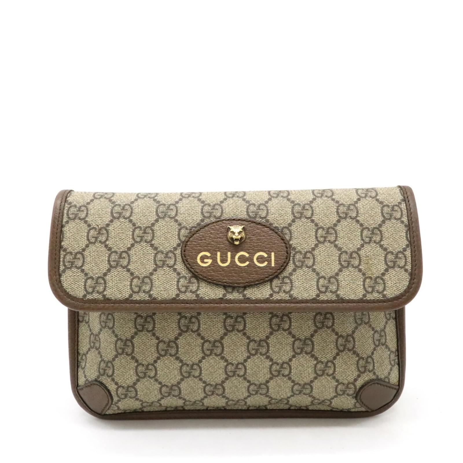 Gucci Sherry Line Sling Bag Red Beige Green Khaki Leather Plastic ref.1731367 Joli Closet