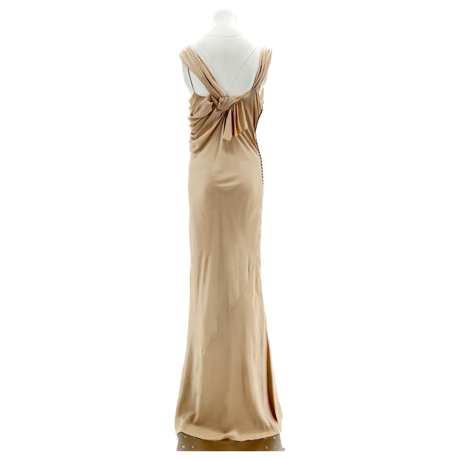 CHRISTIAN DIOR Dresses T.FR 44 Silk Beige ref.JC1732416 (Sold) - Joli Closet