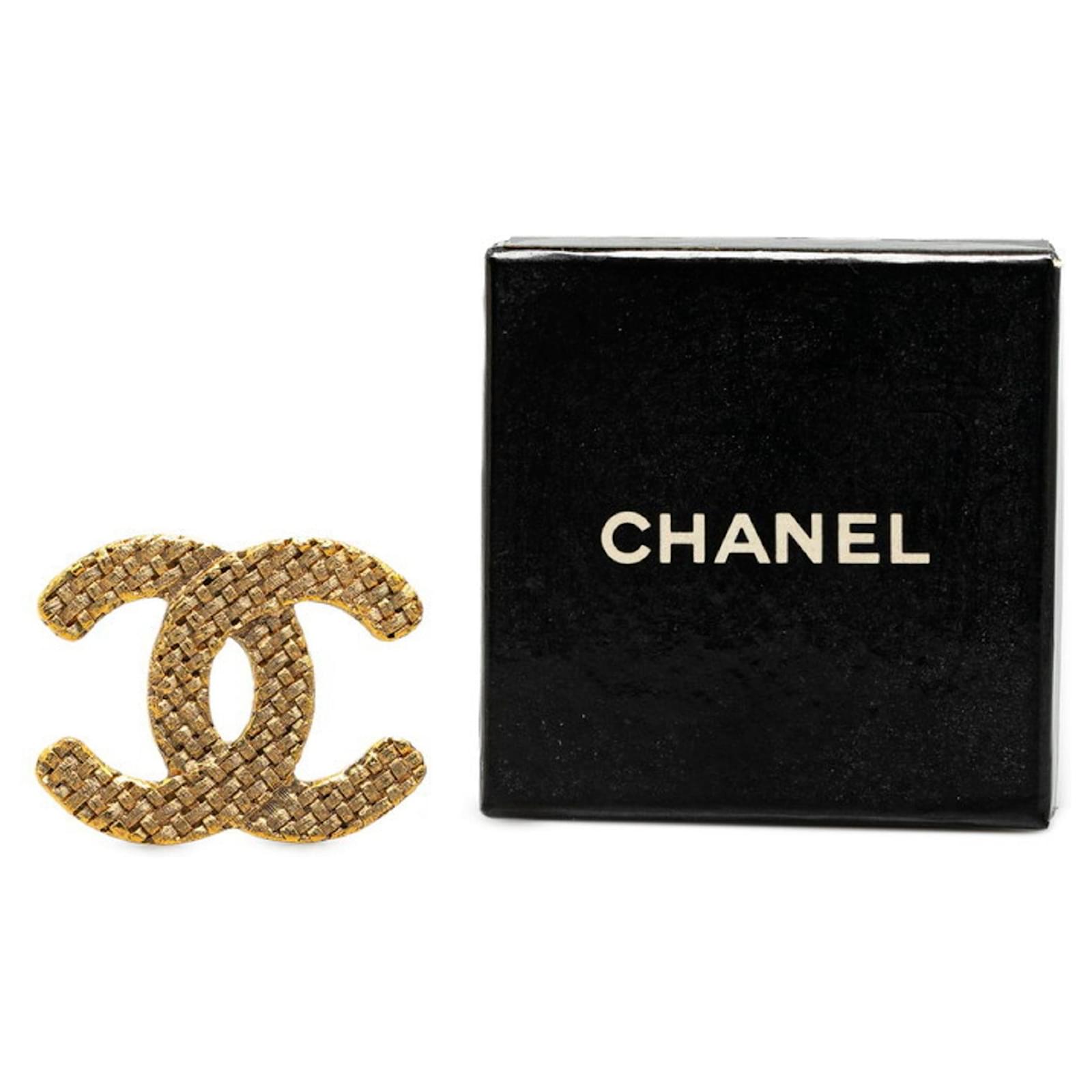 アクセサリー CHANEL Coco Mark Golden Chanel Coco Mark Gold Earrings Golden Metal ref.1514608