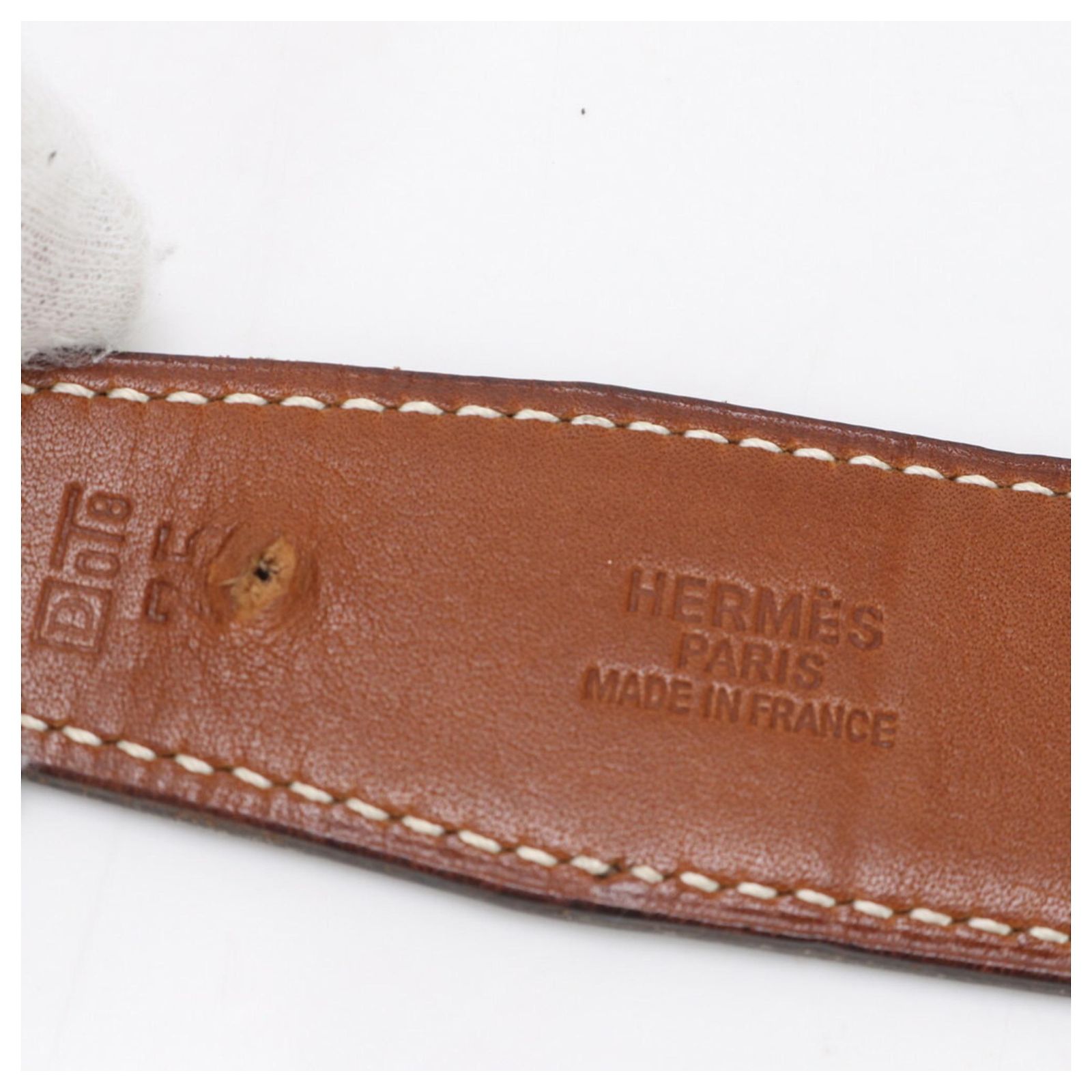 Hermès Hermes Touareg Reversible Leather Belt Brown Black  display picture 2