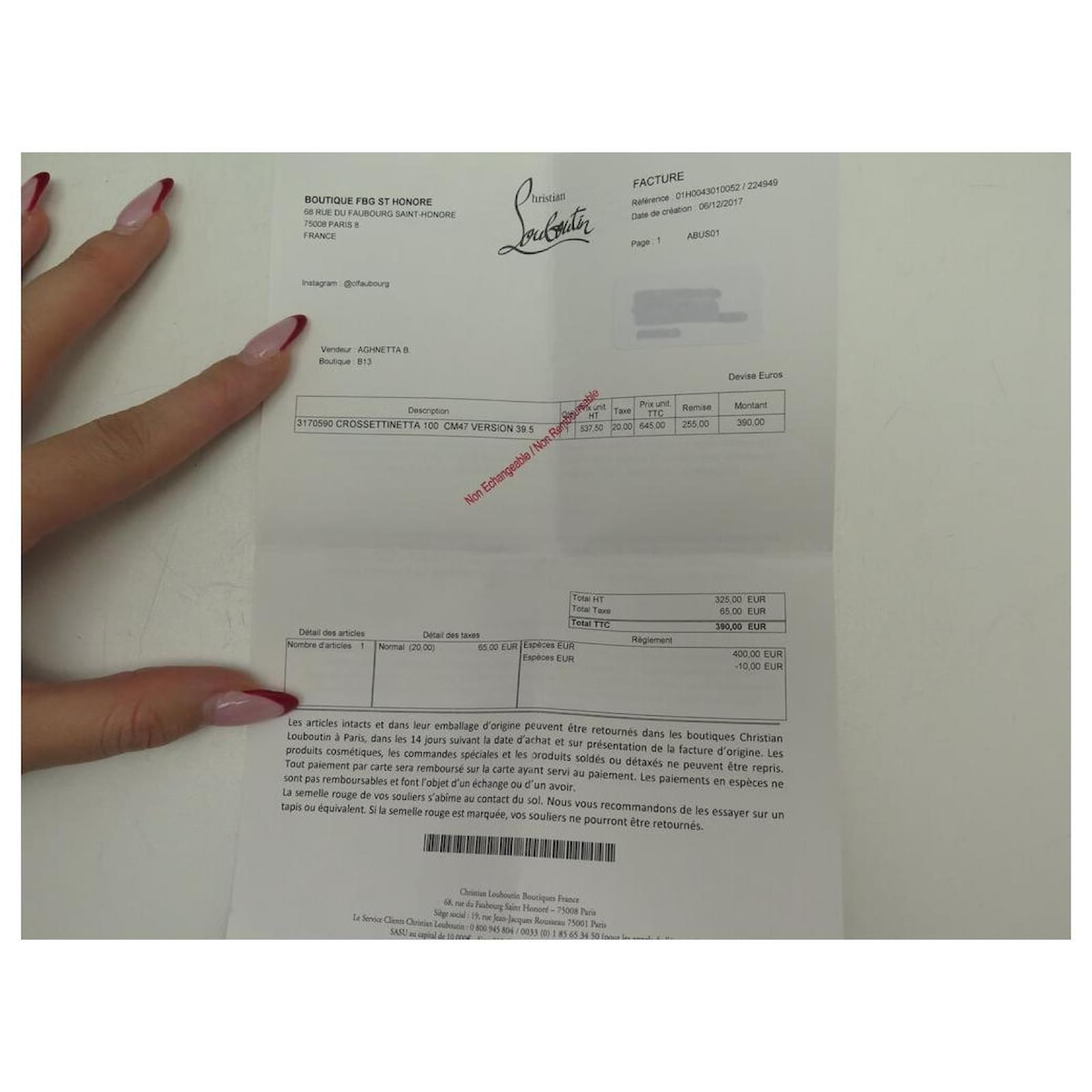 NEUF CHAUSSURES CHRISTIAN LOUBOUTIN CROSSETTINETTA CUIR PVC