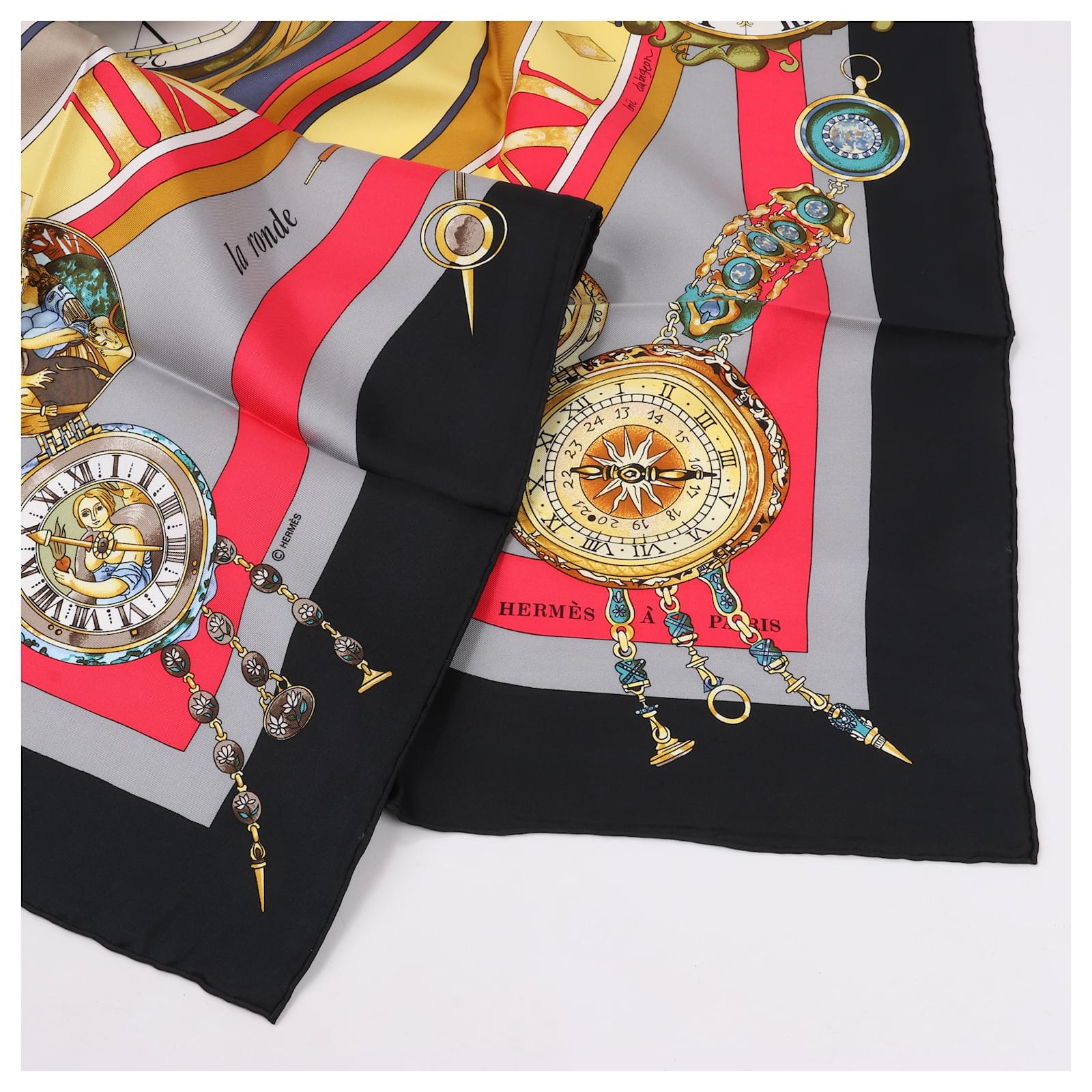 HERMES エルメス スカーフ カレ90 la ronde heures
