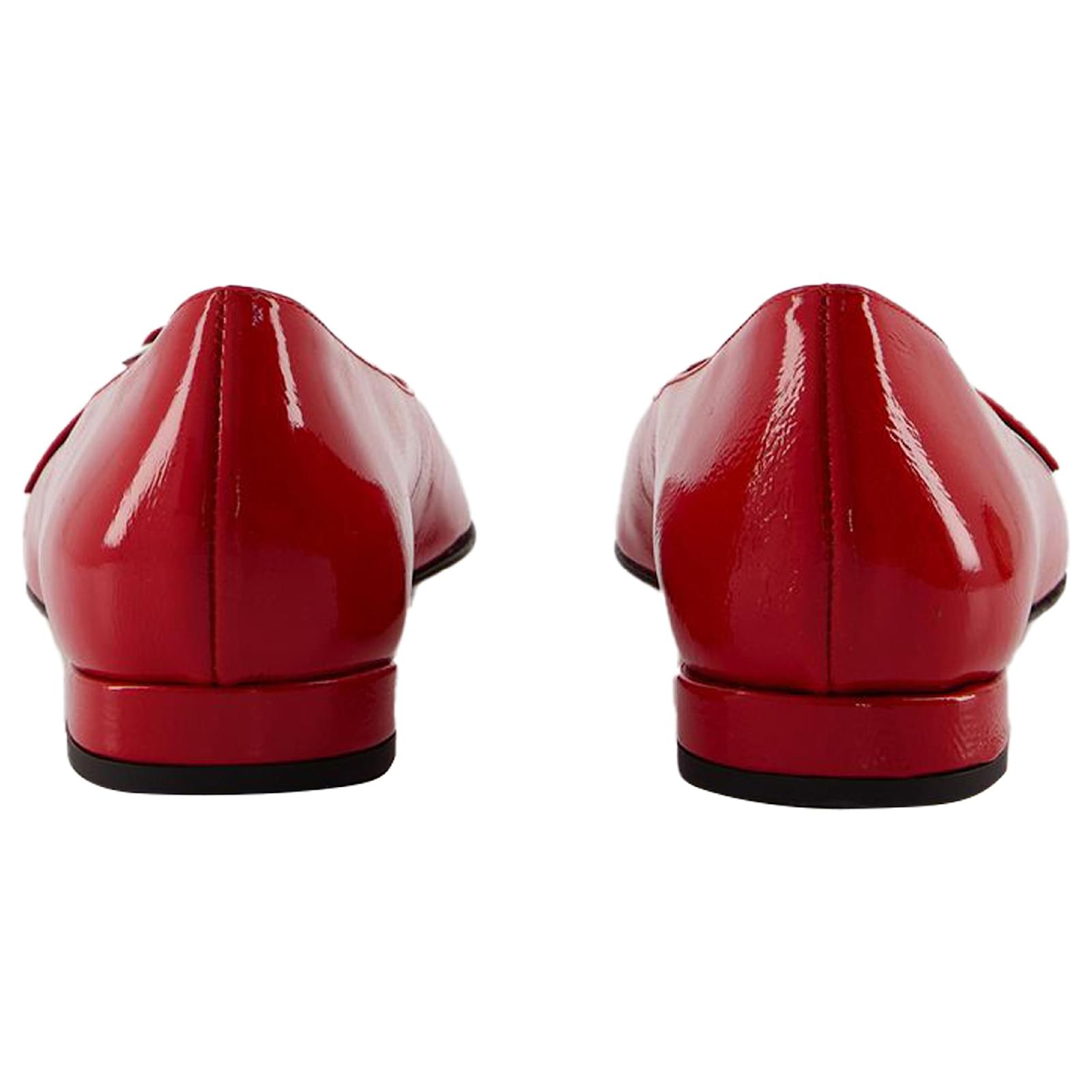 Autre Marque Emilie Ballerinas - Carel - Leather - Red Pony