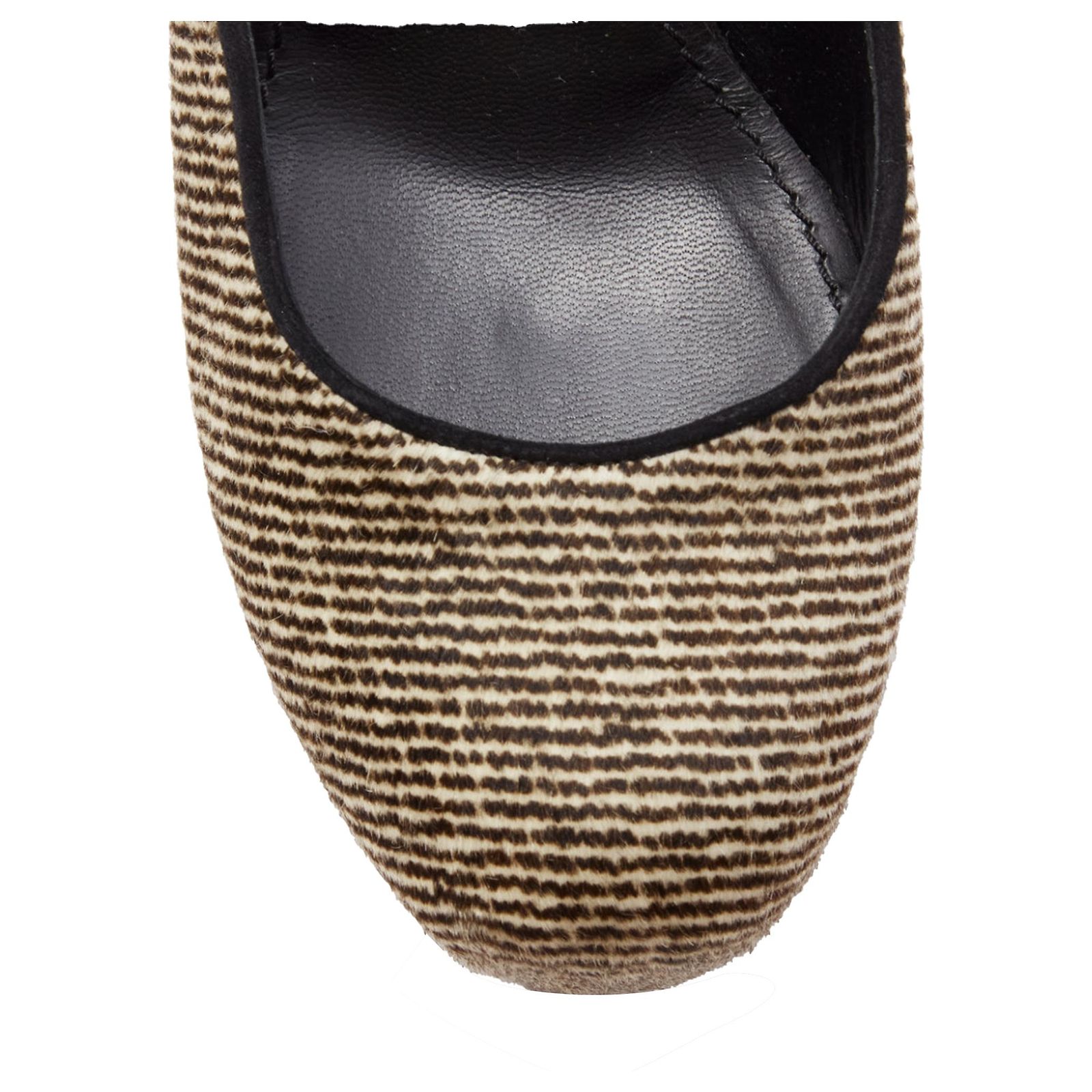 Yves Saint Laurent Tribtoo wool tweed platform heel pump Brown ref ...