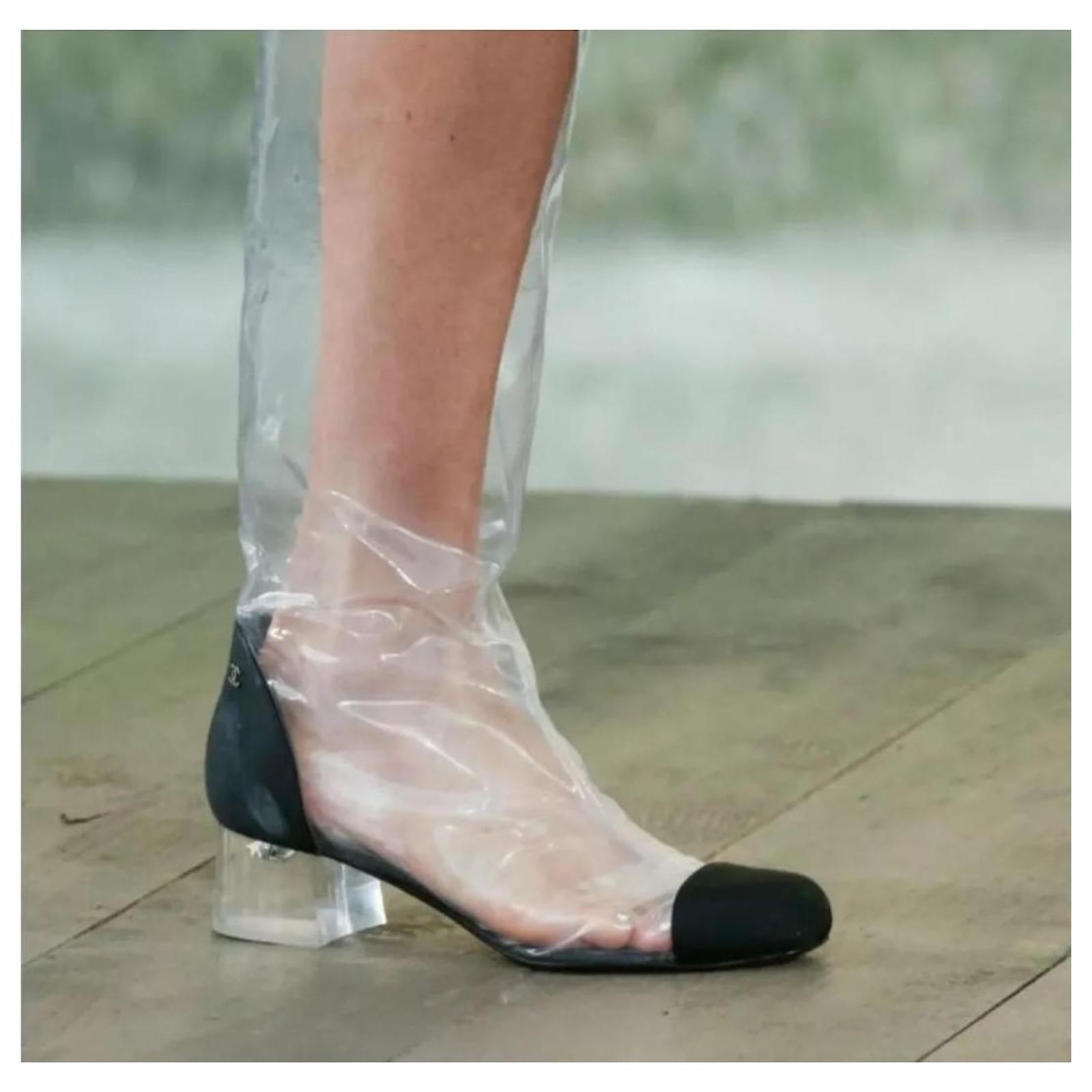 Chanel clear boots online