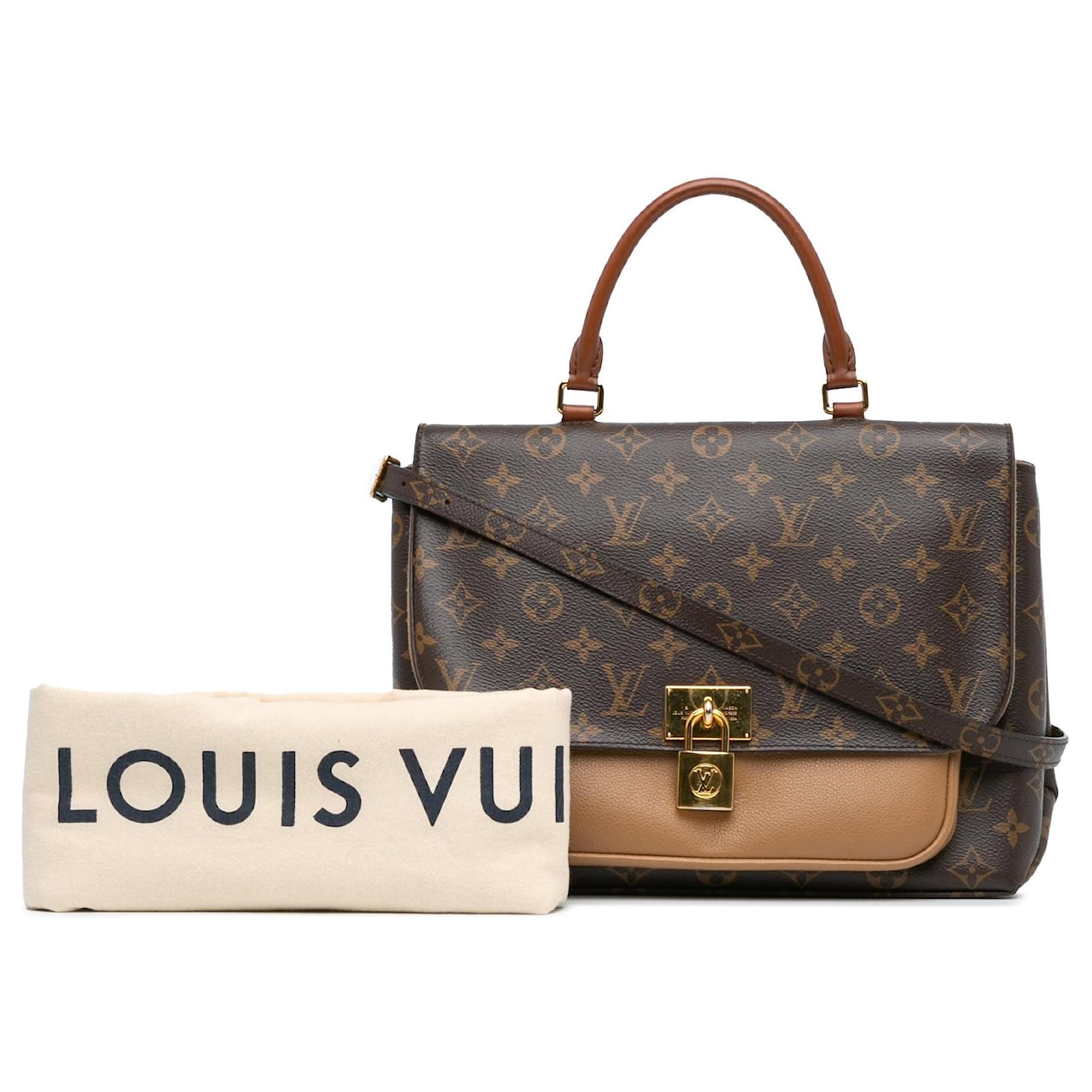 Brown fabulous Louis Vuitton Monogram Marignan Satchel
