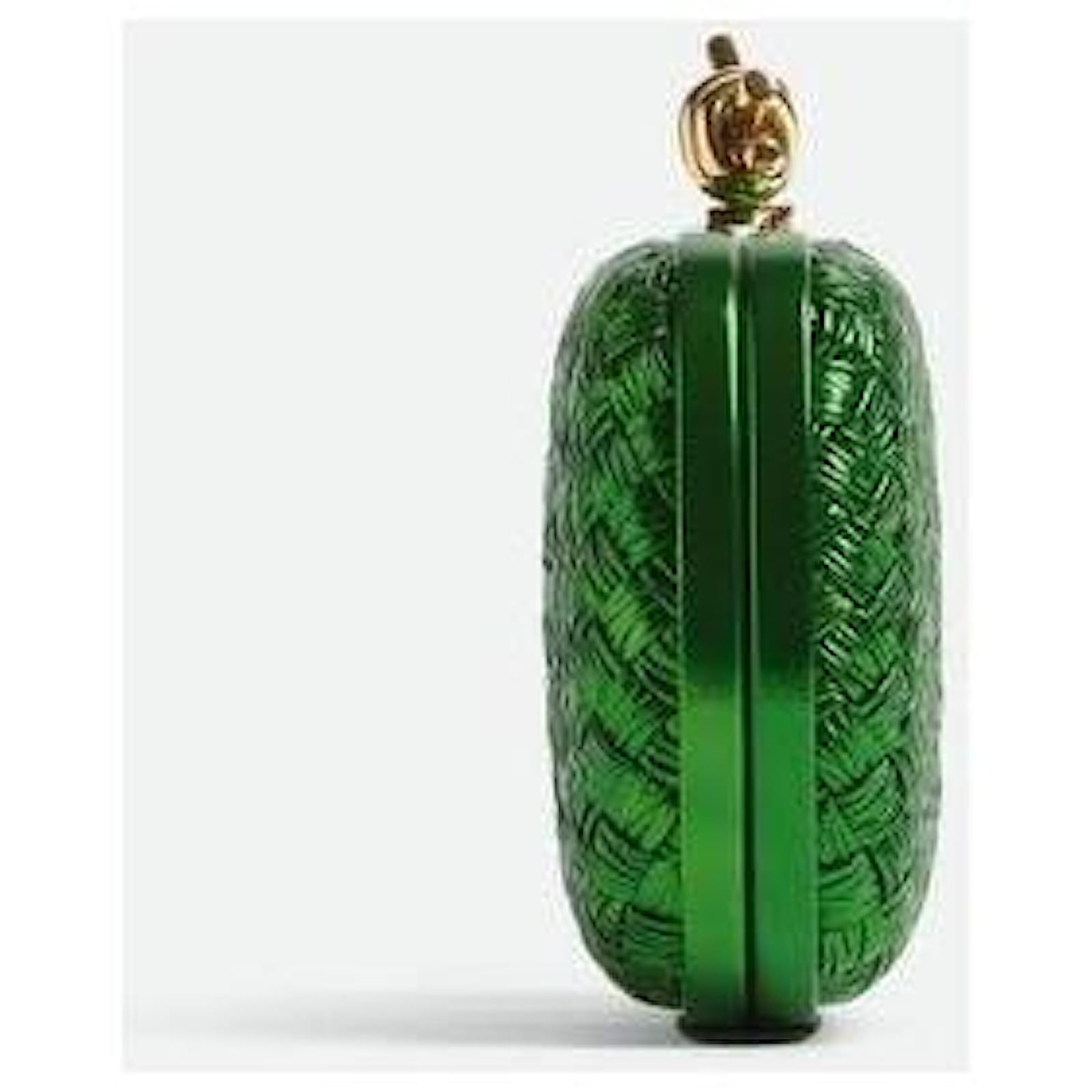 Bottega Veneta Knot laminated leather envy green ref.1735778