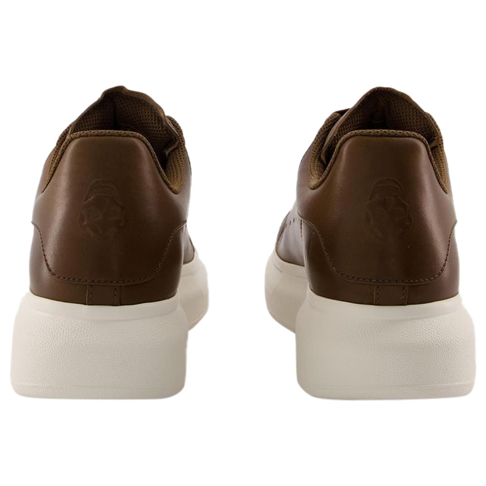 スニーカー Oversized Sneakers - Alexander McQueen - Leather - Khaki Oversized Sneakers - Alexander McQueen - Leather - Khaki