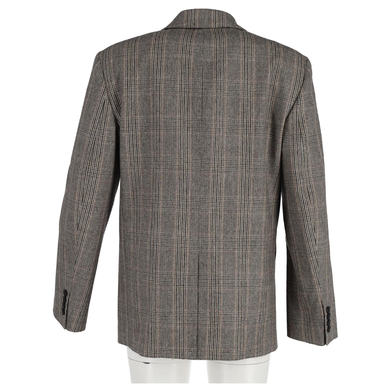 Nili Lotan Gael Boyfriend Plaid Single-Breasted Blazer in