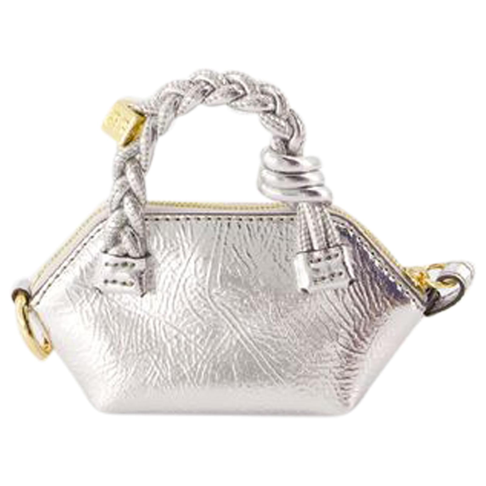 GANNI BOU NANO VICHY BAG Bou Bucket Mini Vichy Pouch Bag