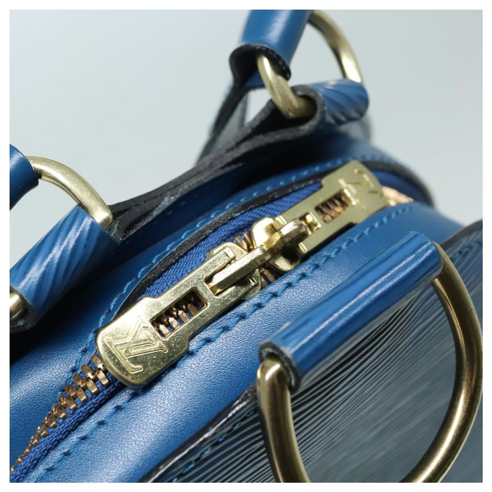 LOUIS VUITTON Epi Mabillon Backpack Blue M52235 LV Auth  display picture 1