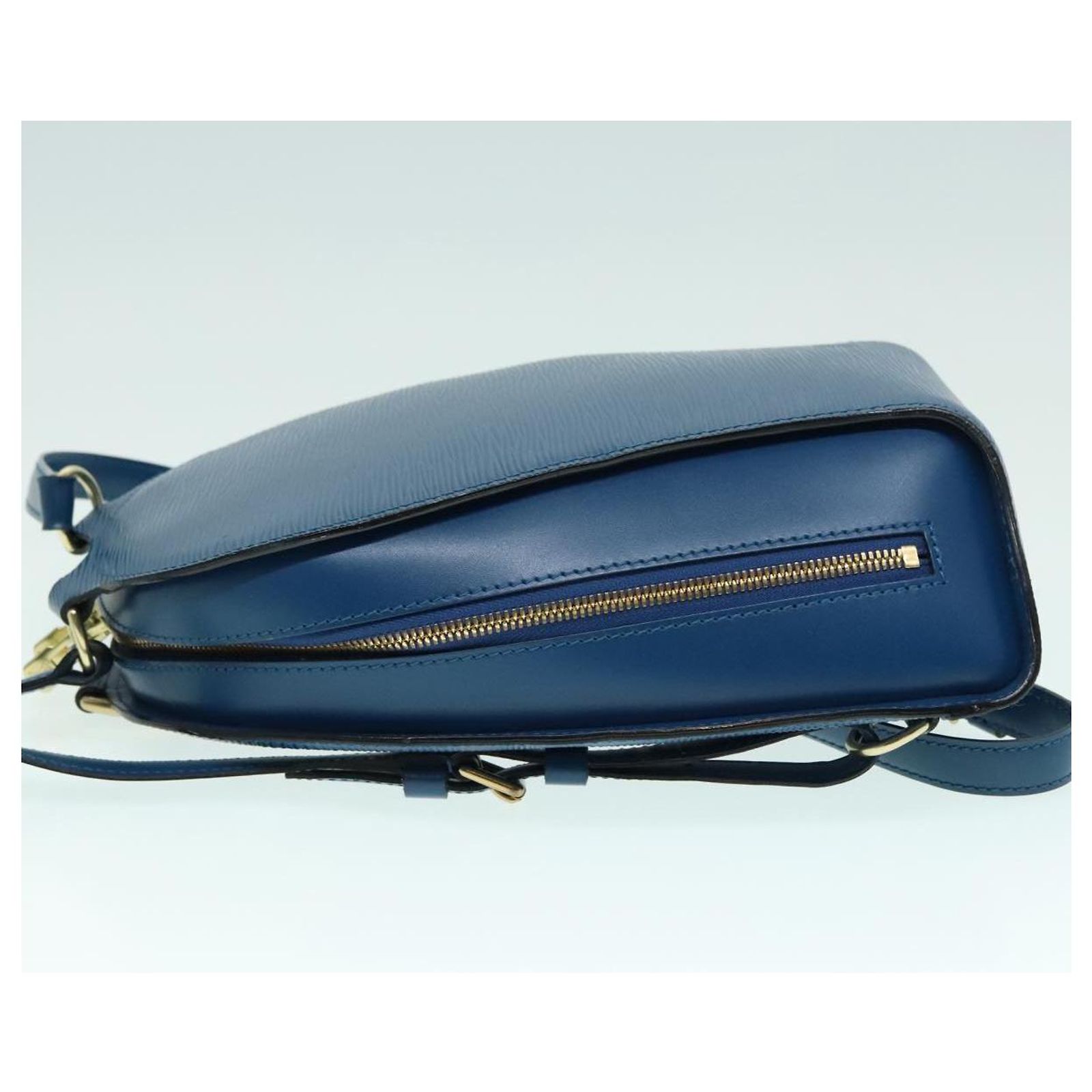LOUIS VUITTON Epi Mabillon Backpack Blue M52235 LV Auth 
