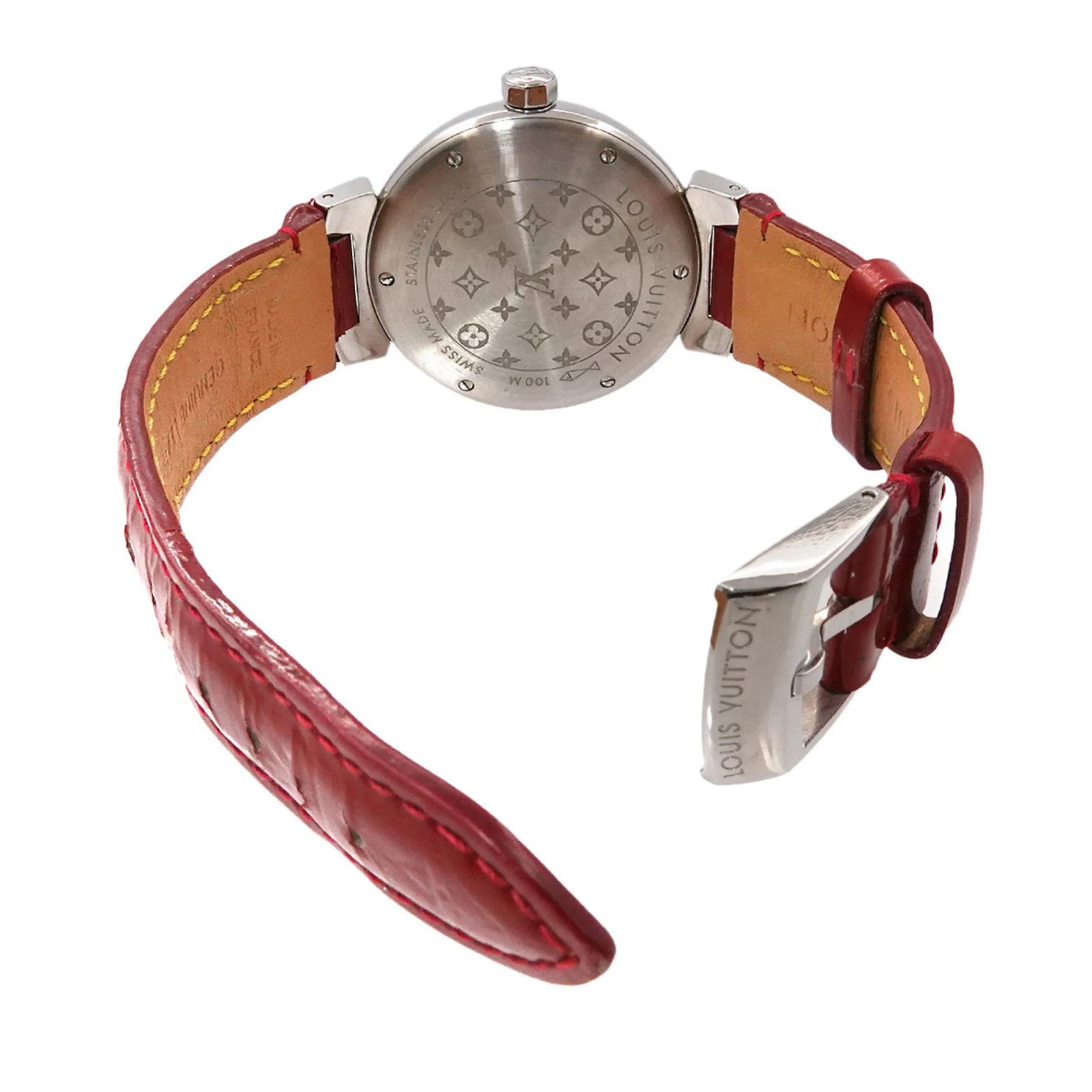 LOUIS VUITTON Tambour attraction  Red Dial Quartz Ladies Watch_863884 Louis Vuitton Tambour Spin Time Air Vivienne, Red – The  main image 3
