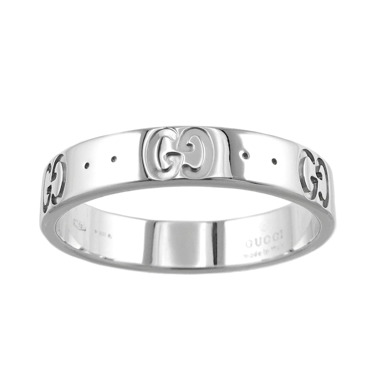 Gucci Icon #15 Bandring aus 18K Weißgold Silber ref.1737647 - Joli 