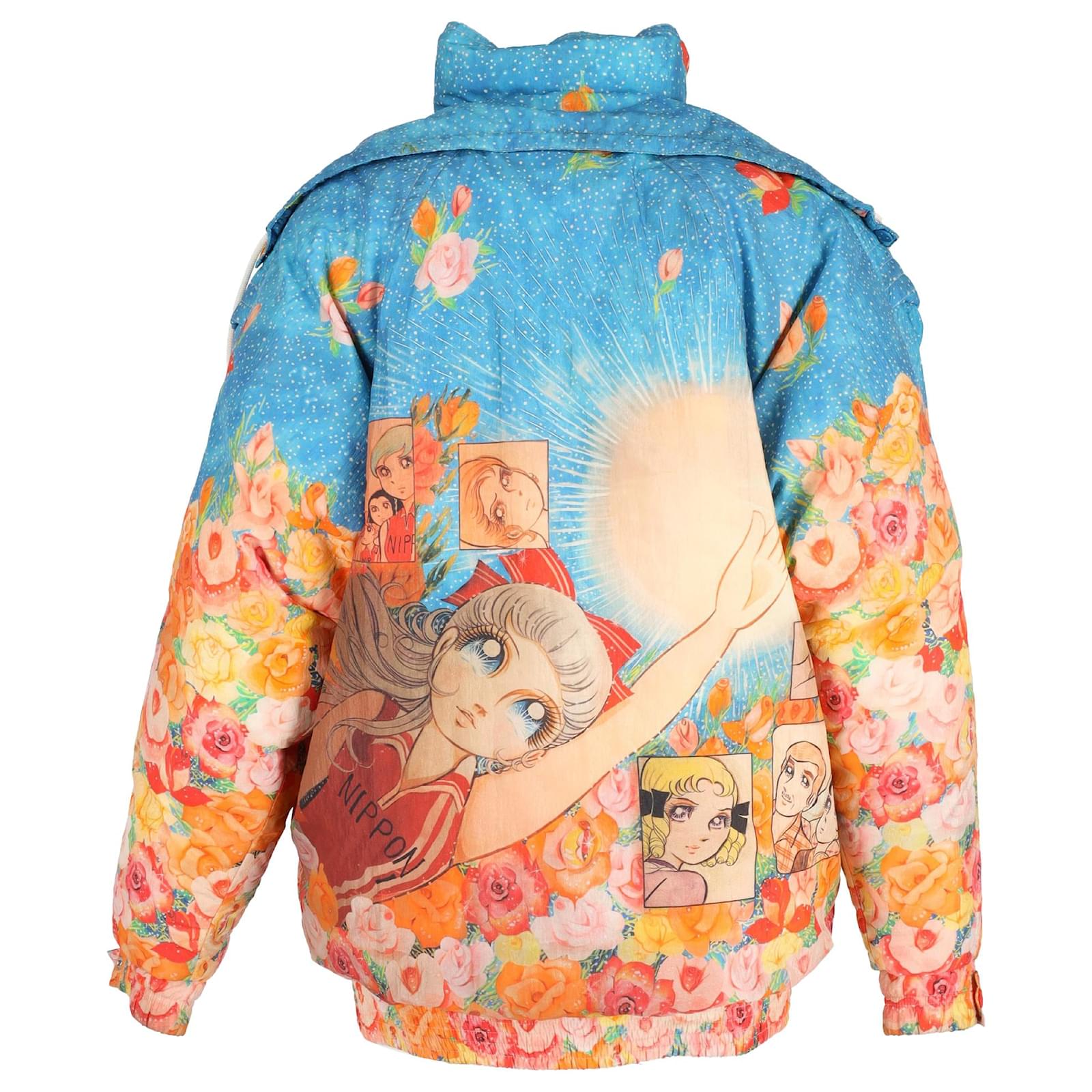 Gucci x La Dodger x Chikae Ide Floral Manga Anime Down Jacket in