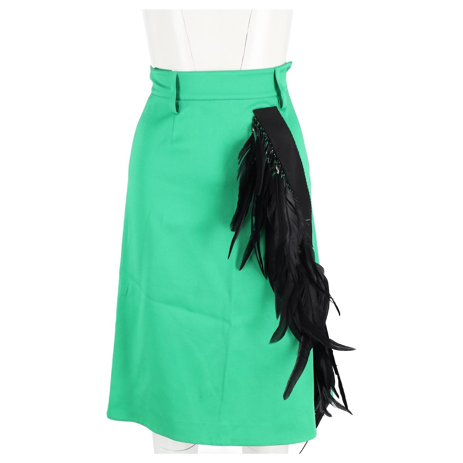 スカート PRADA FW25 Army green cotton skirt (P124WSOOO162G F0161) P124W_162G_F0161_S_OOO_MDB.jpg