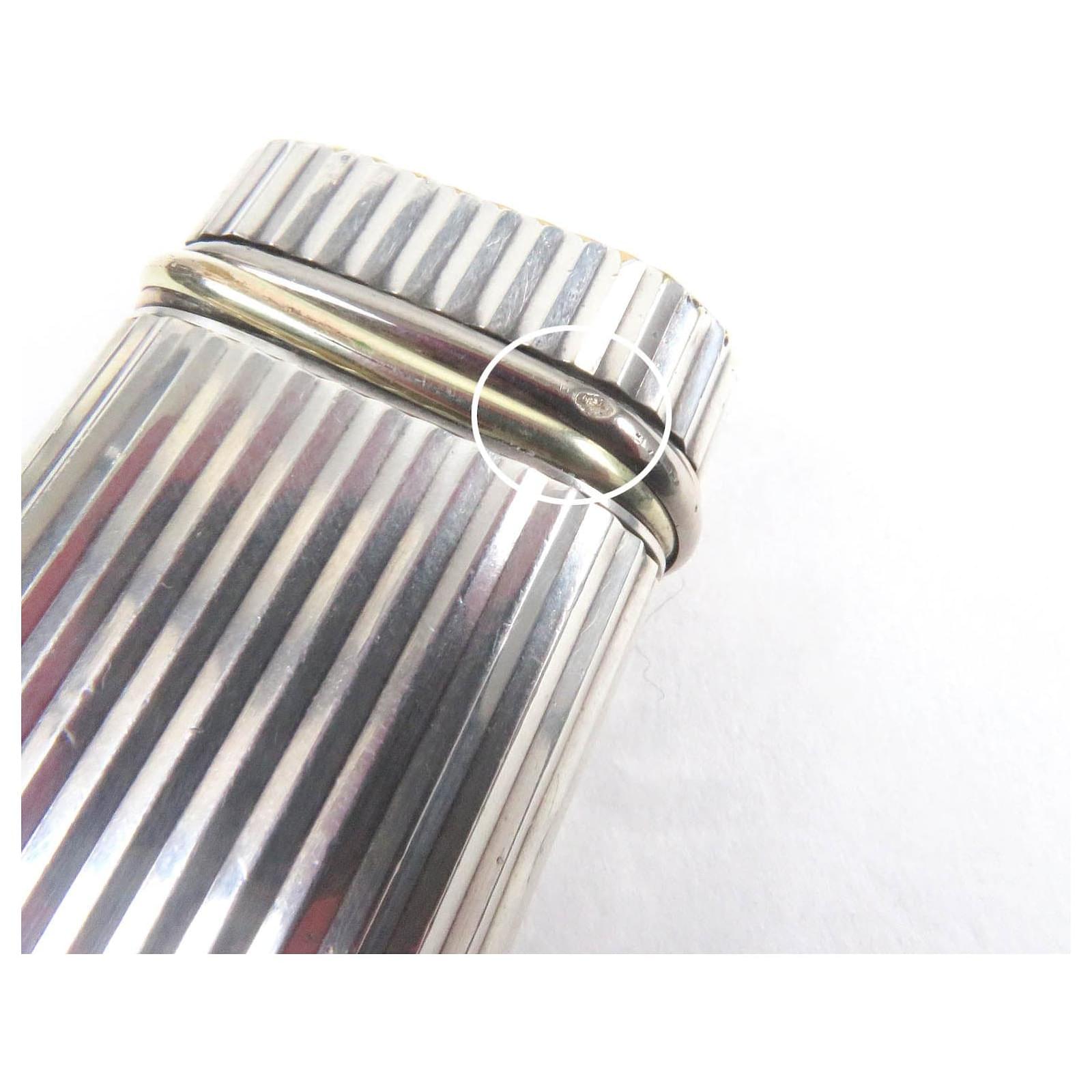 Cartier Trinity Silver Gold Gas Lighter Silvery Metal ref.1744336 - Joli  Closet