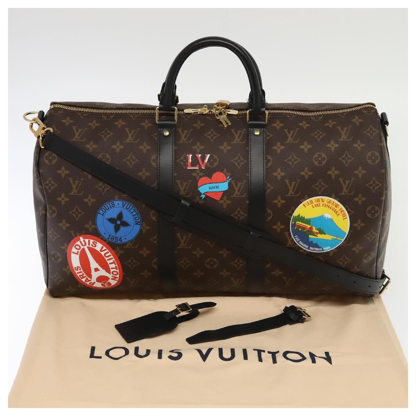 LOUIS VUITTON Monogram My LV Sticker Keepall Bandouliere 50