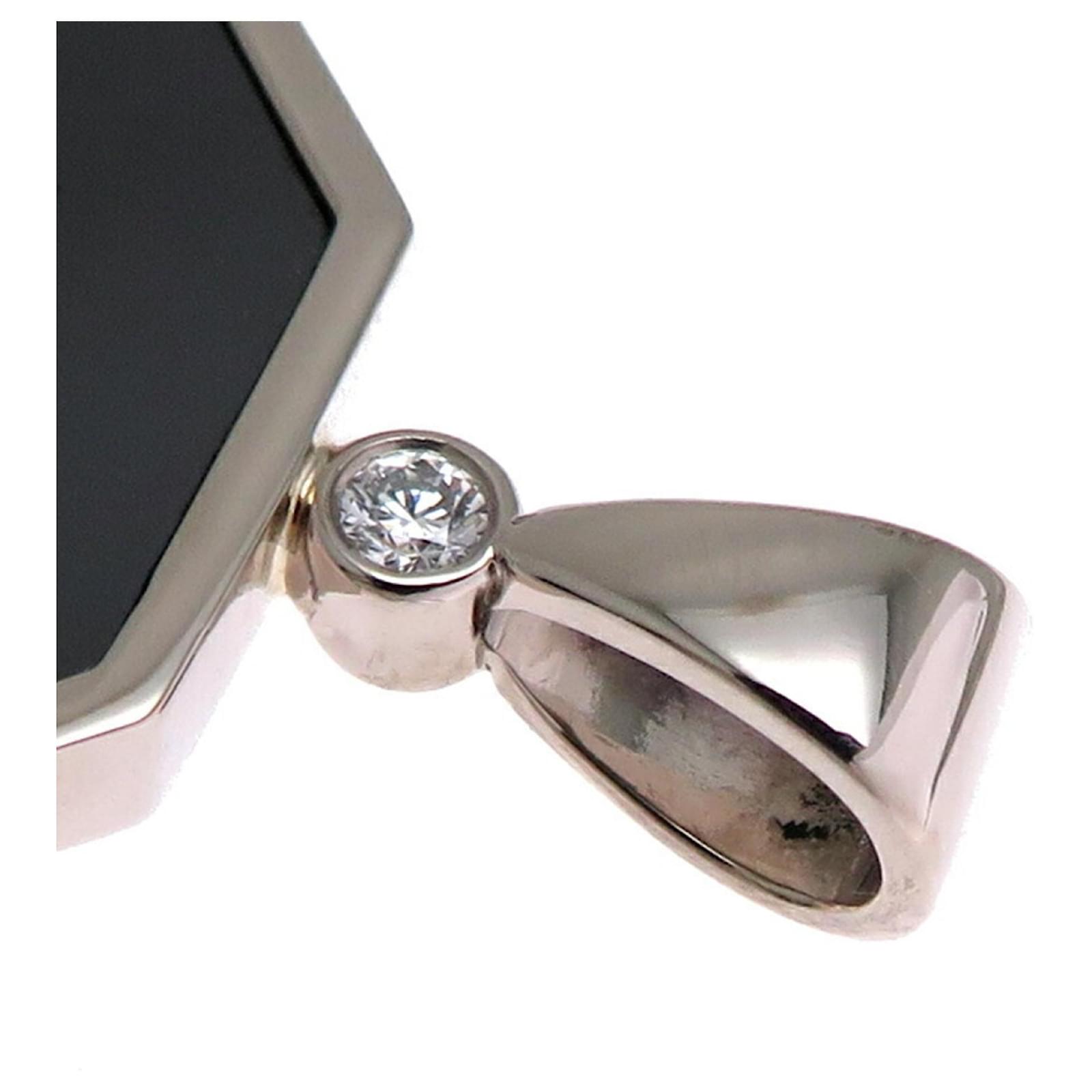 Harry Winston 18K White Gold Zalium 0.03ct Diamond HW