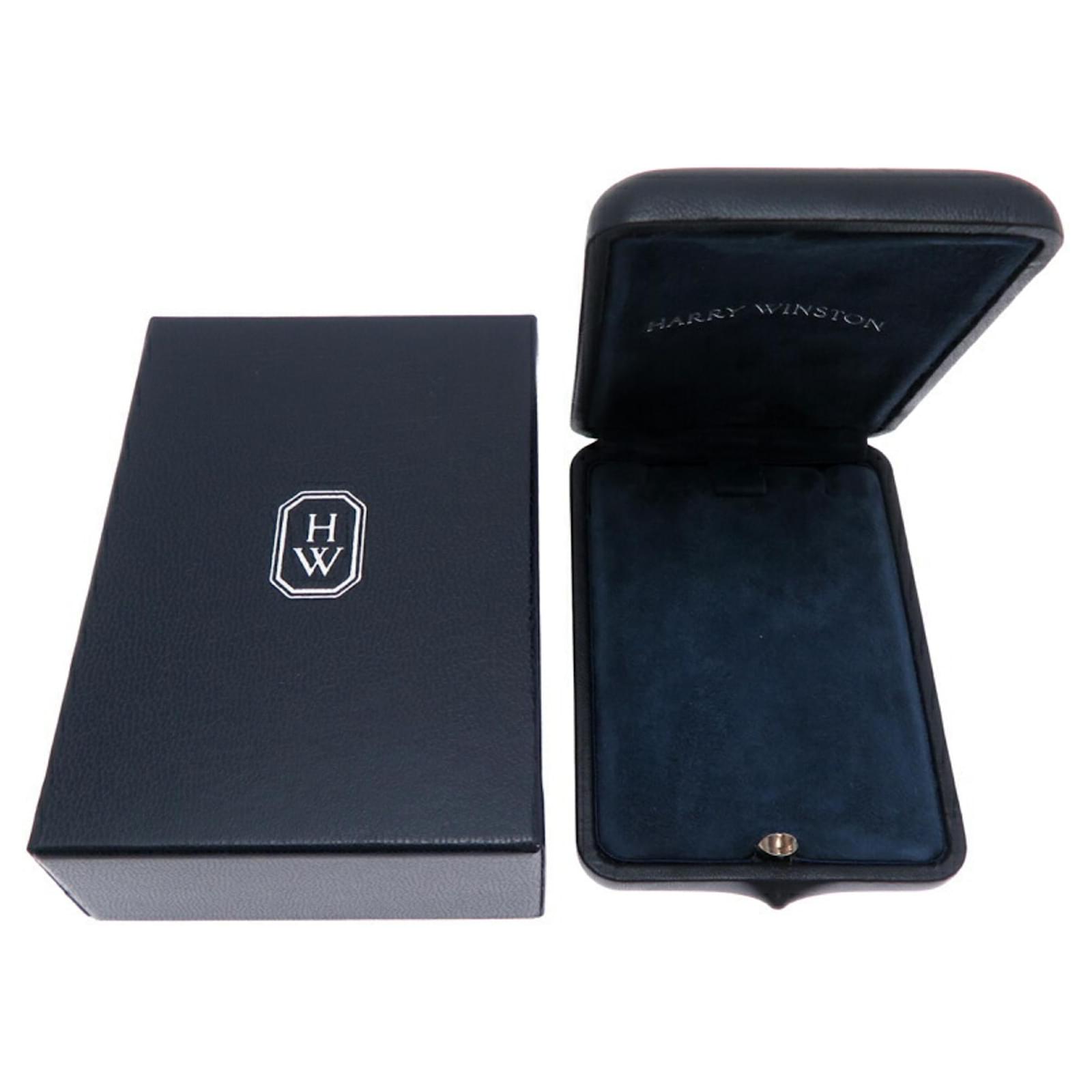 Harry Winston HW Zalium Diamond Pendant Black Golden White