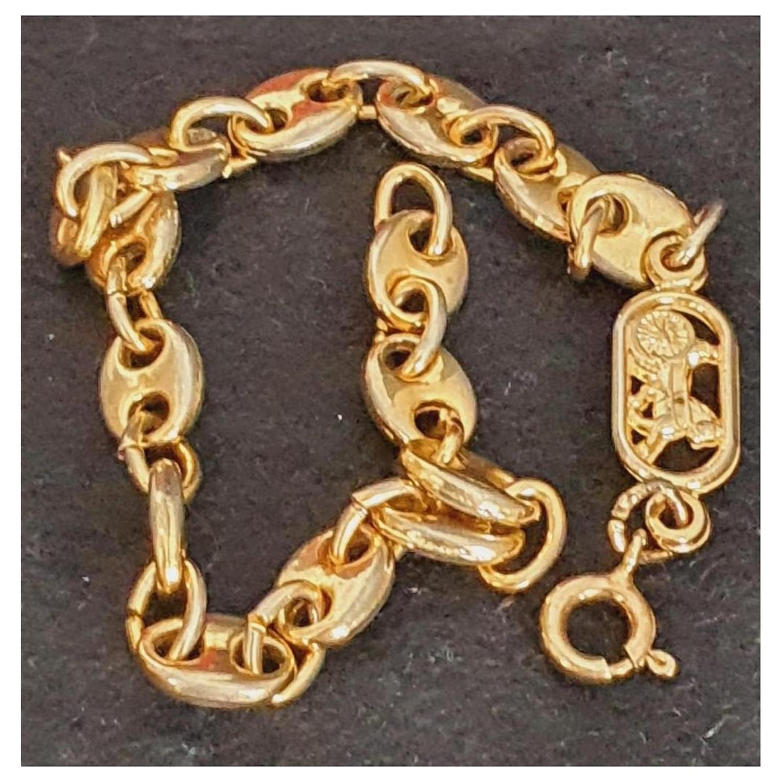 Exclusive vintage Céline bracelet Golden Gold-plated ref
