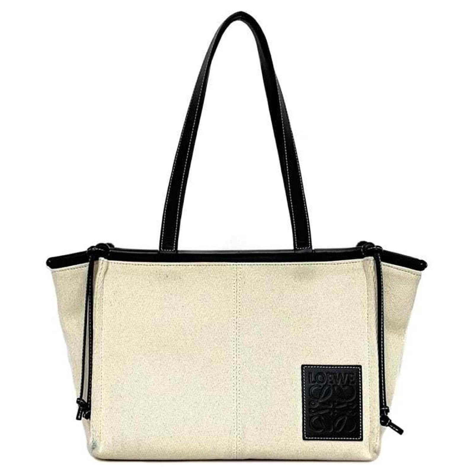 Loewe Canvas and Leather Tote Bag