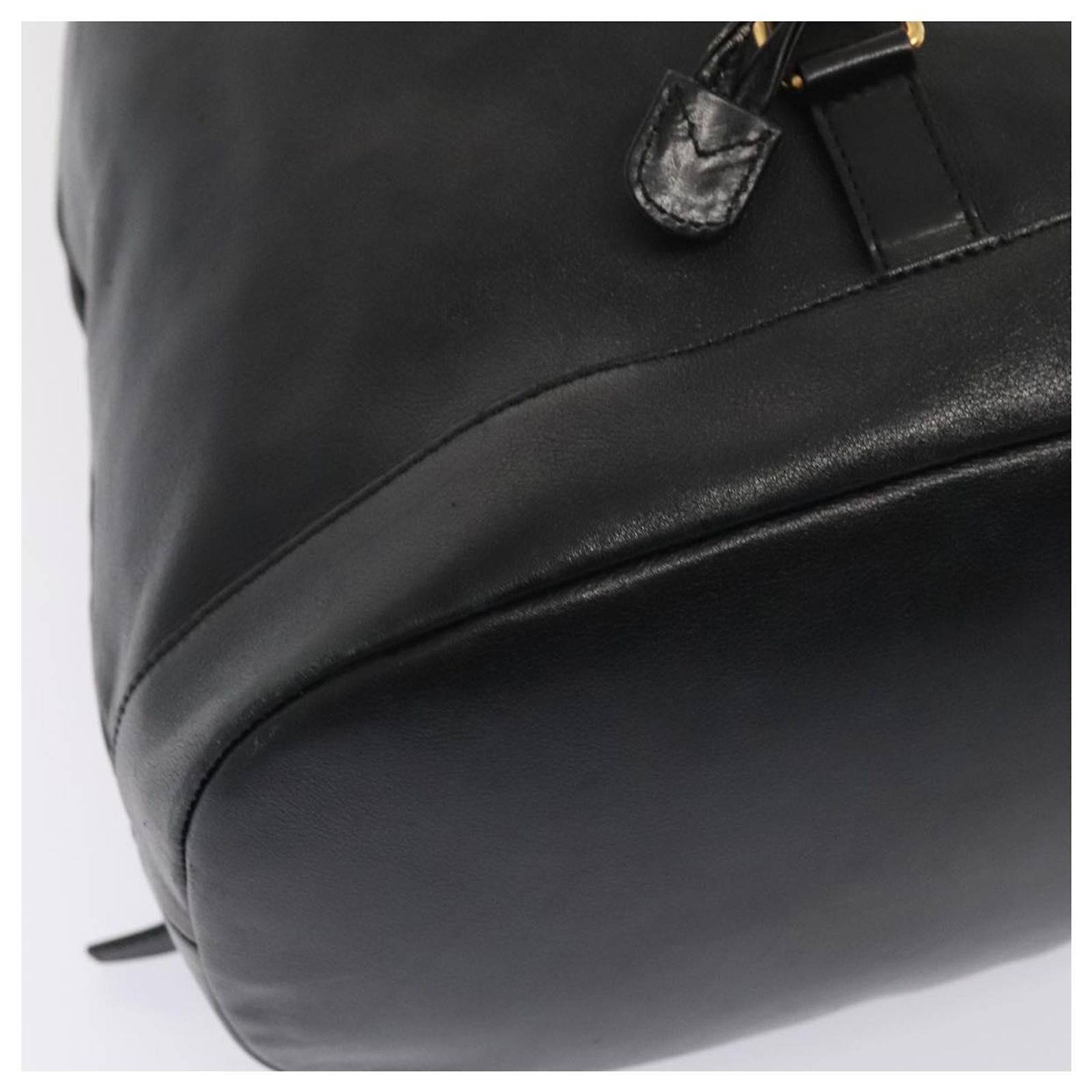 GUCCI Bamboo Backpack Suede Black Gold 003 2855 0043 0 Auth 159977 GUCCI Bamboo Backpack Suede Navy Gold 003 2034 0030 Auth  main image 3