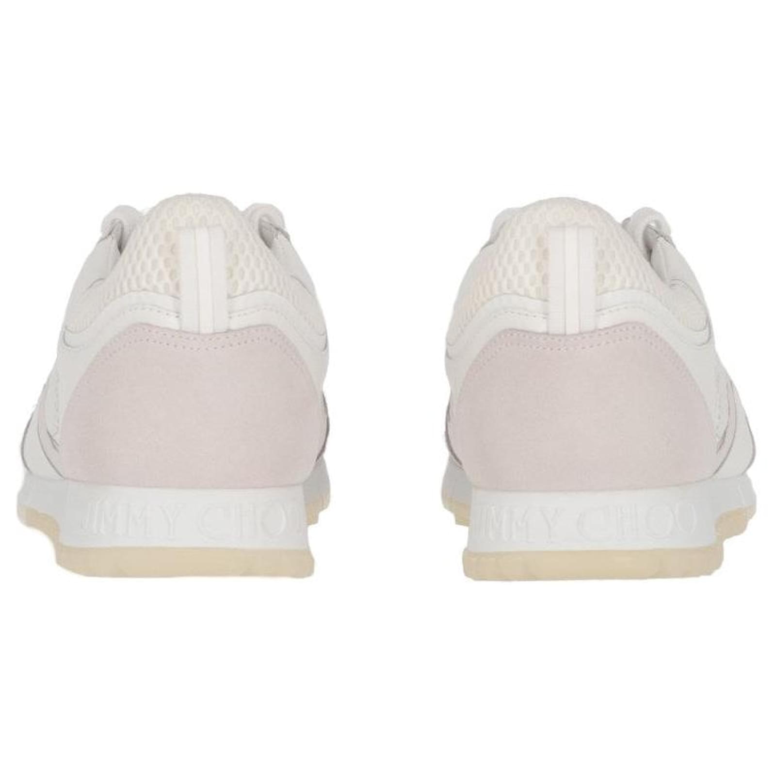 Jimmy Choo Java White Leather Sneakers 2020s Joli