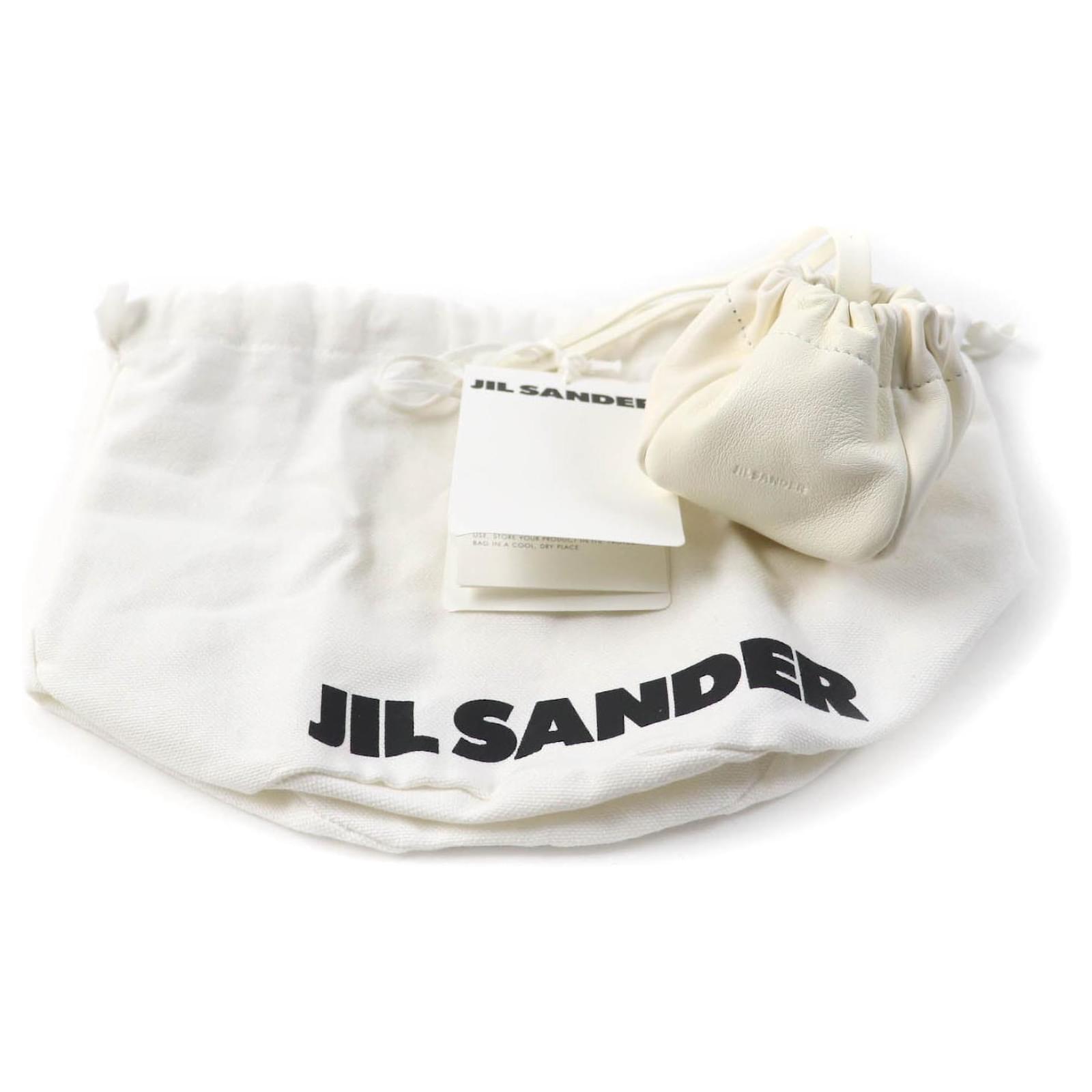 Jil Sander Leather Ripple Pouch White ref.1748202 - Joli Closet