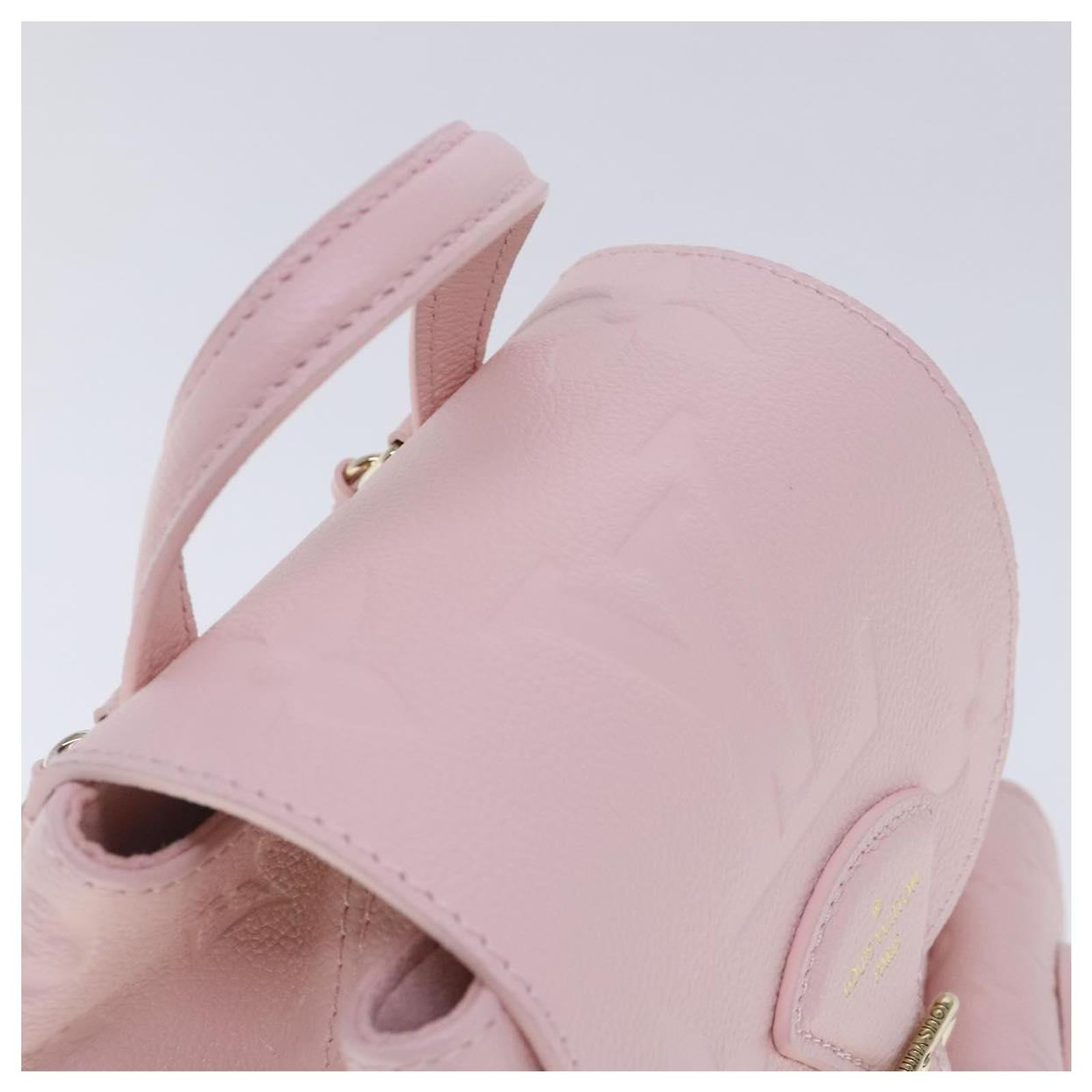 LOUIS VUITTON Monogram Empreinte Backup Backpack Pink M47074 LV Auth 91596SM LOUIS VUITTON Monogram Empreinte Backup Backpack Pink M47074  main image 4