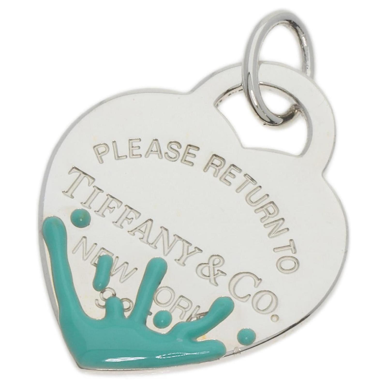 Tiffany Co Pendente Scimmia Cuore Splash Tiffany in Argento ref