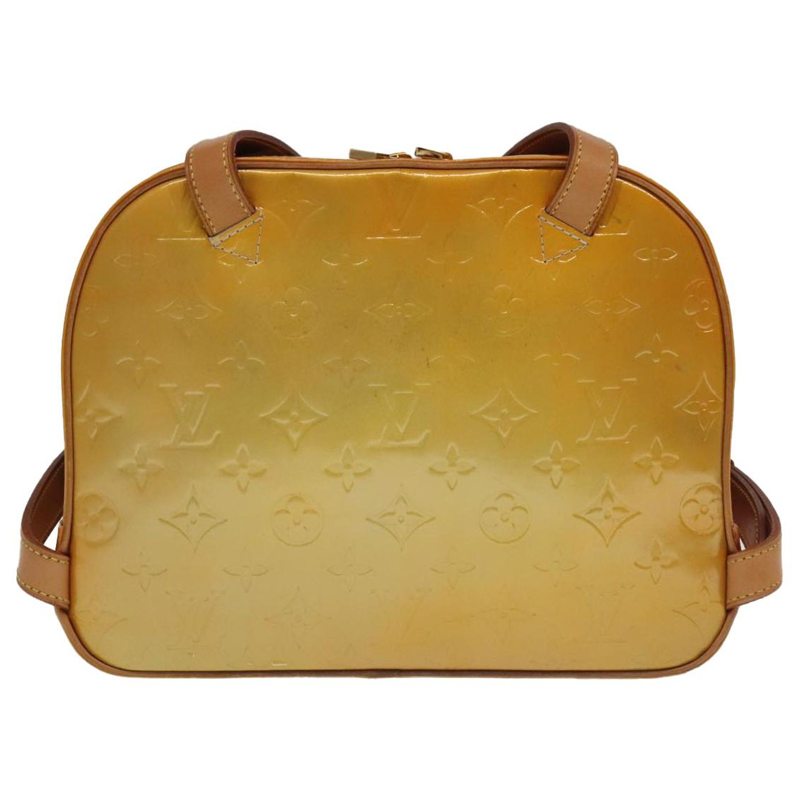 LOUIS VUITTON Monogram Vernis Marley Backpack Gris M91038 LV 