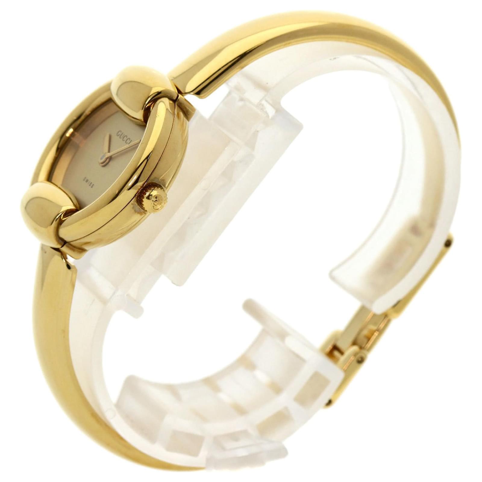 Gucci 1400L Gold Plated Ladies Wristwatch ref.1751421 - Joli Closet