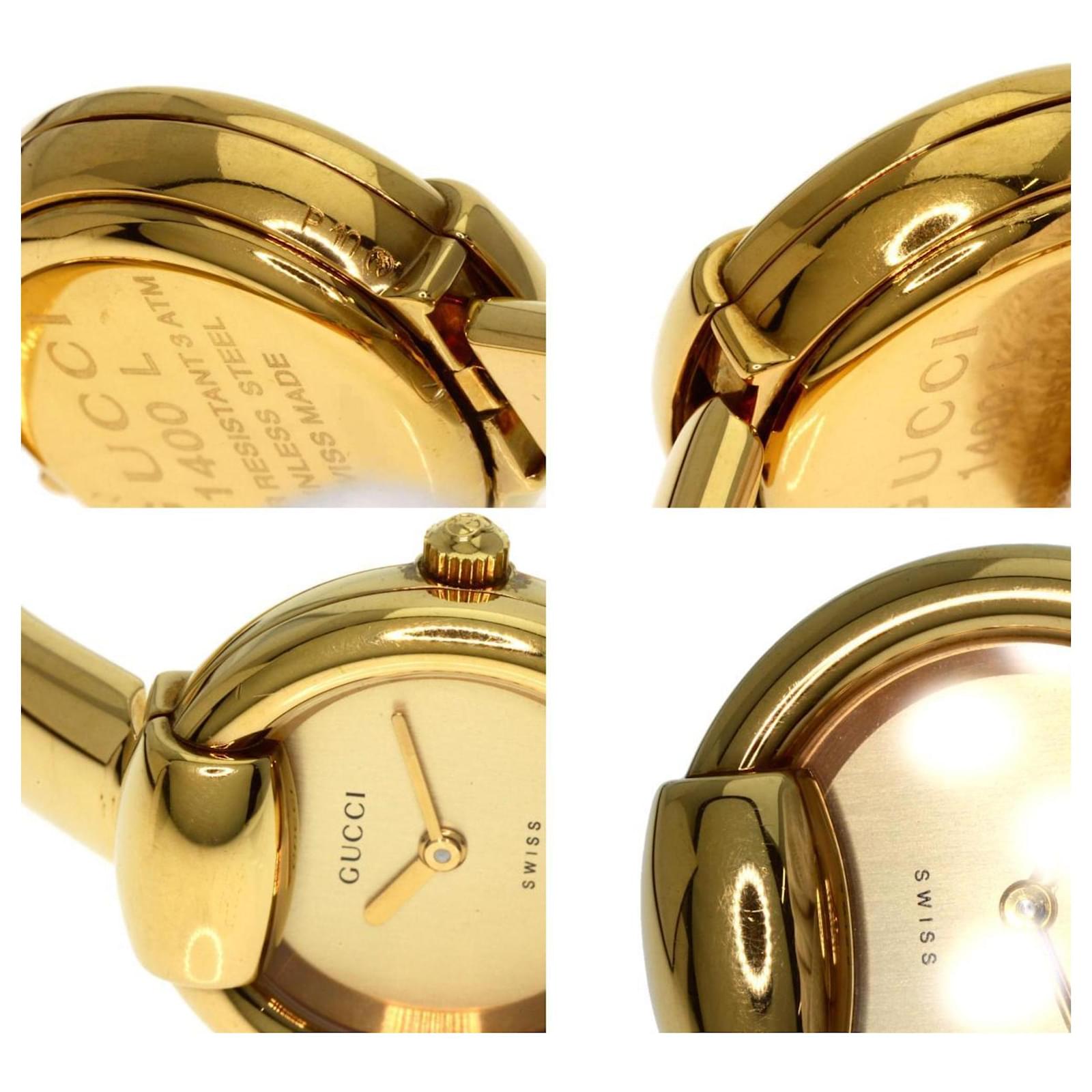 GUCCI　1400L Gucci 1400L Gold Plated Ladies Wristwatch ref.1751421 - Joli Closet