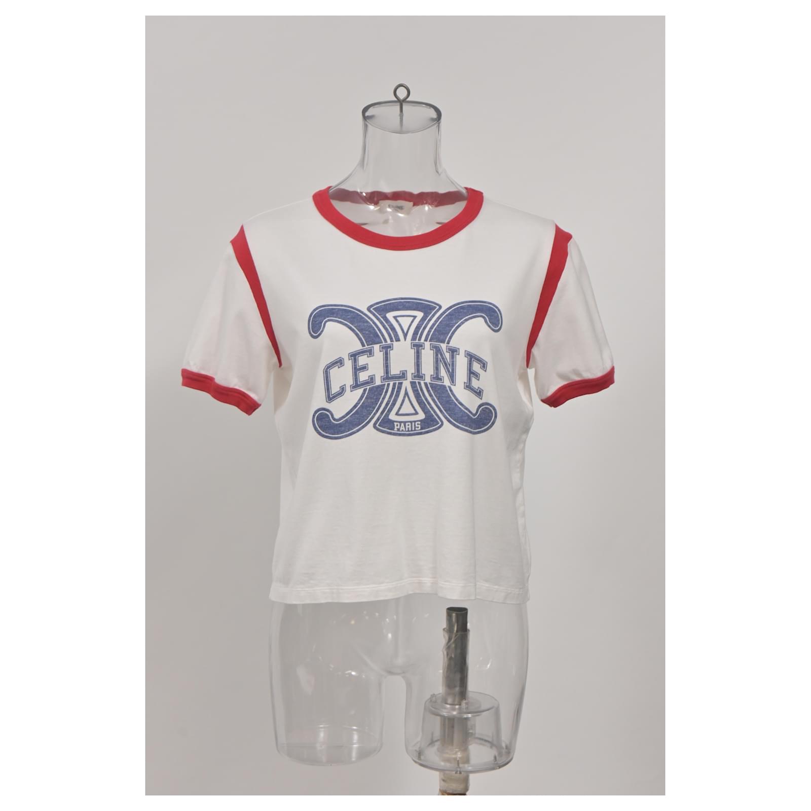 セリーヌ Cotton t-shirt with multicolor print regular t-shirt IN cotton jersey - BLACK / MULTICOLOR | CELINE