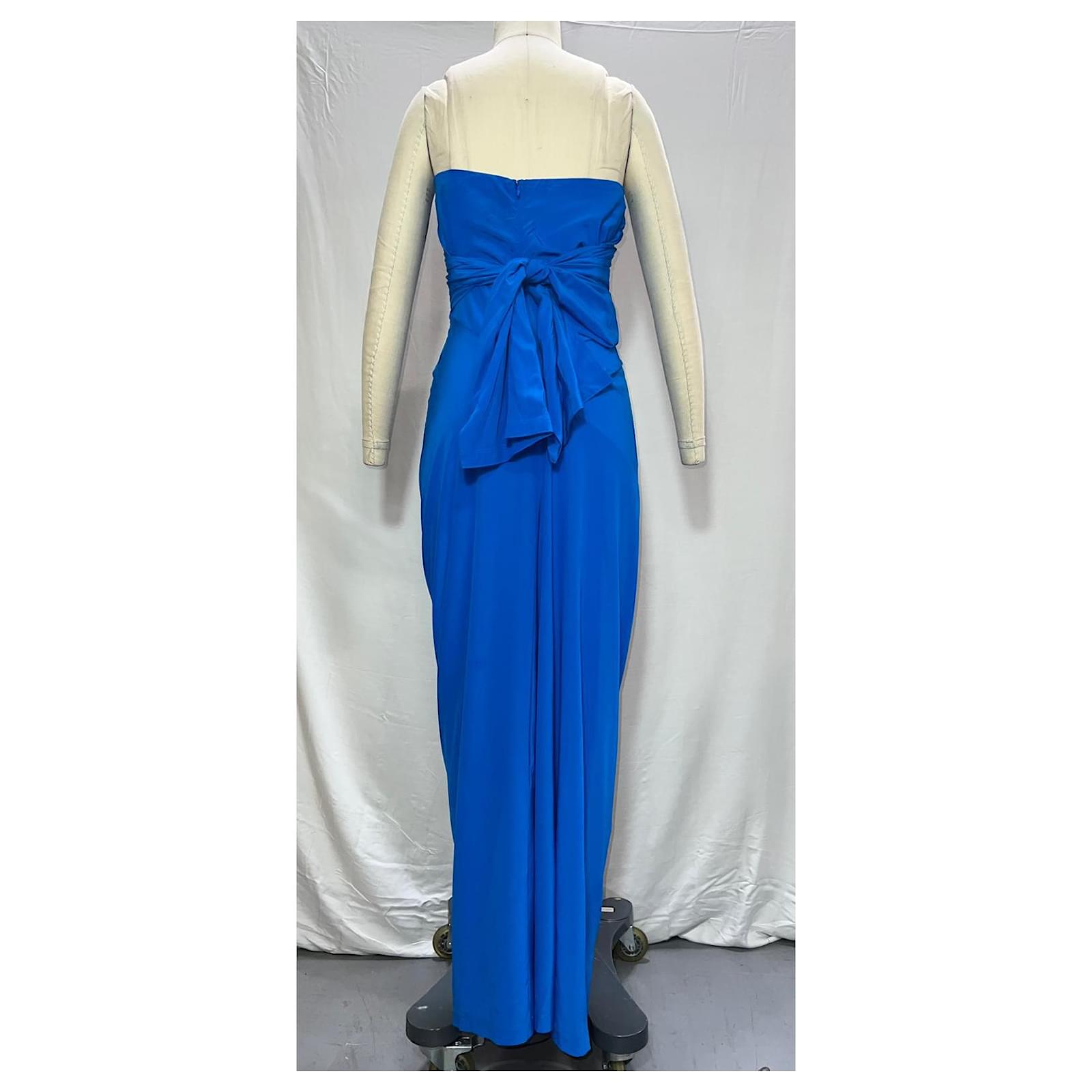 azevedo knotted halter maxi dress Amedeo Plunge Halter Neck Maxi Dress