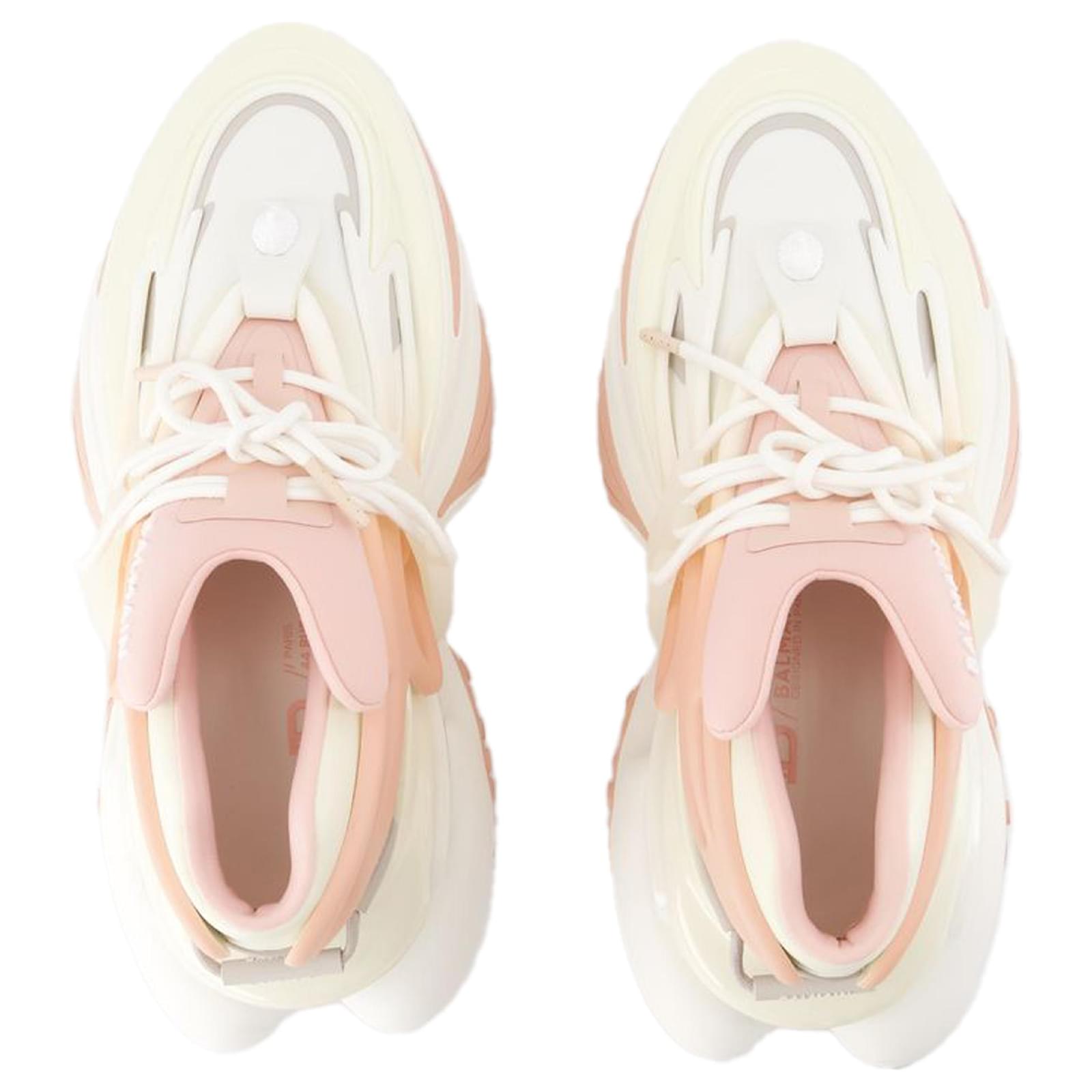 Unicorn Low Sneakers - Balmain - Leather - Yellow Pony-style
