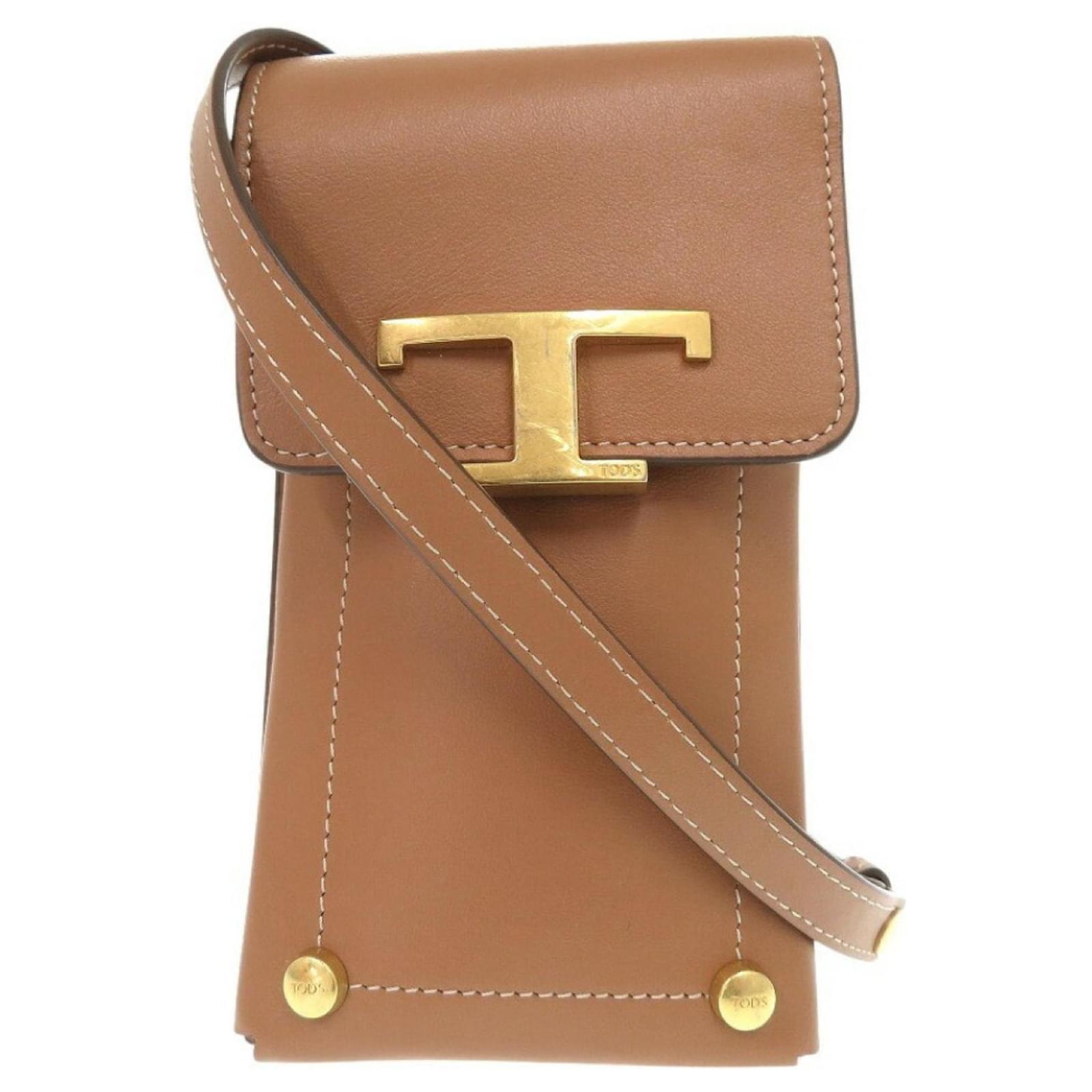 【TOD'S】Micro Bag in Leather Phone Bag フォンポーチ TOD'S】Micro Bag in Leather Phone Bag フォンポーチ Woman